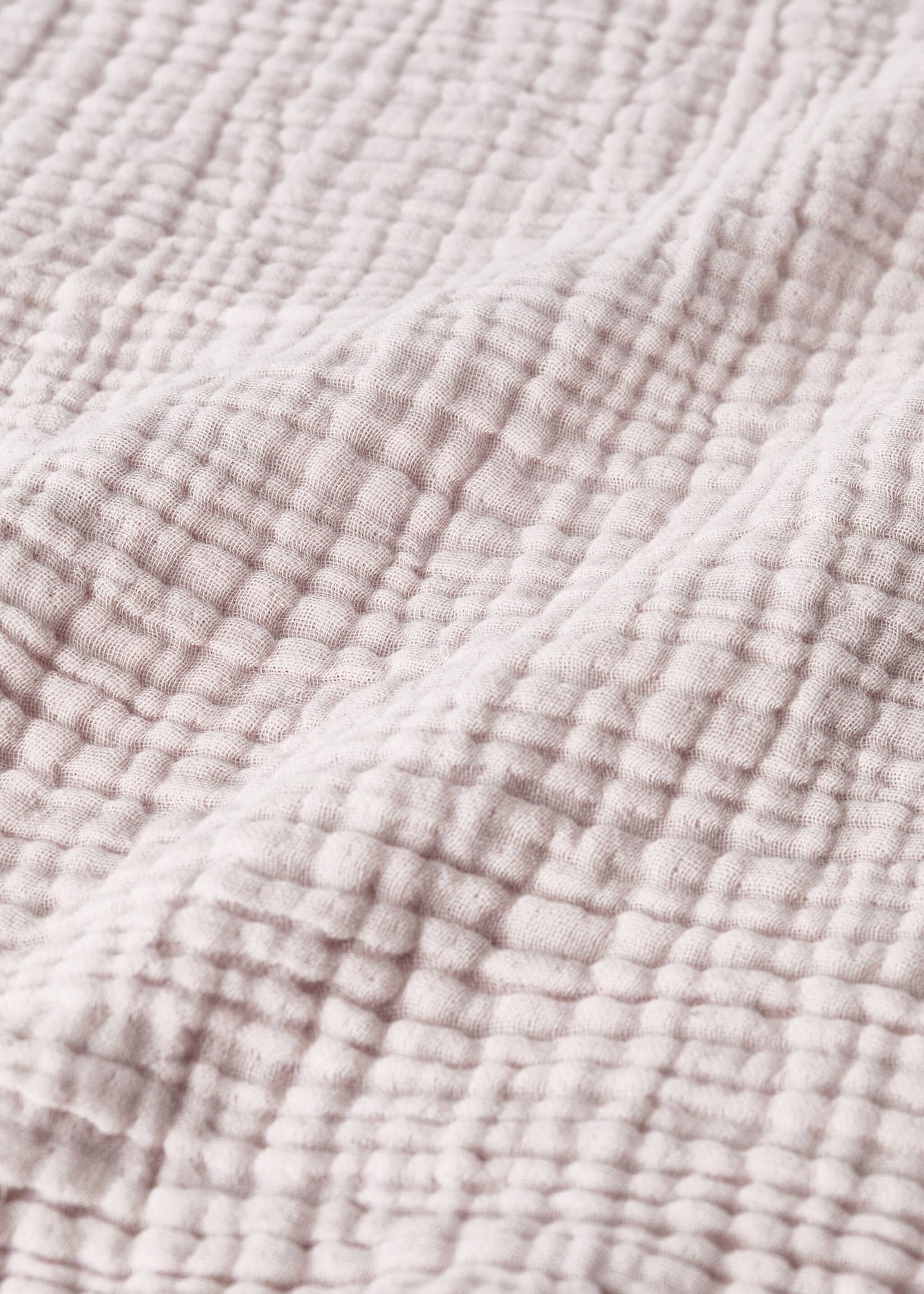 Kinderdecke aus Baumwollgaze, garment-dyed - Detail des Artikels 1, Lila. Ref: 27063338-00.
