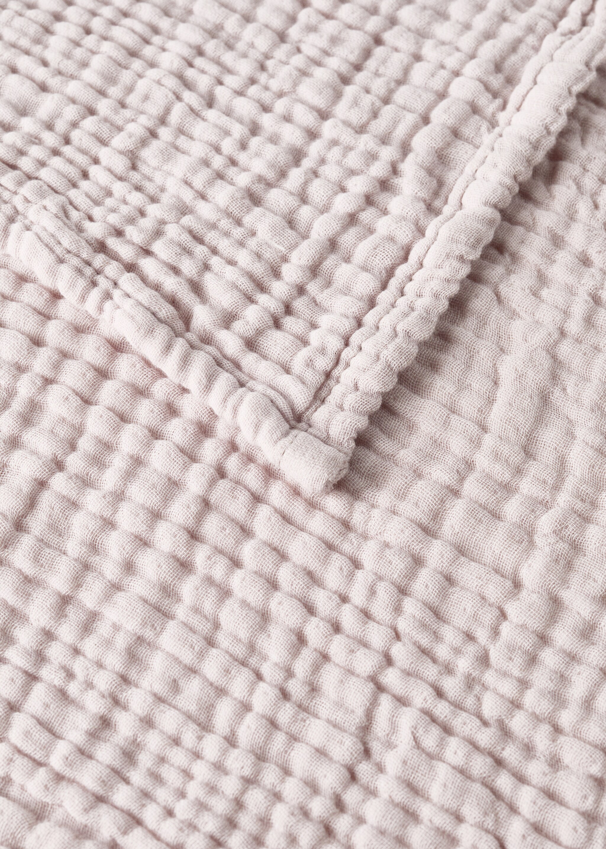 Kinderdecke aus Baumwollgaze, garment-dyed - Detail des Artikels 2, Lila. Ref: 27063338-00.