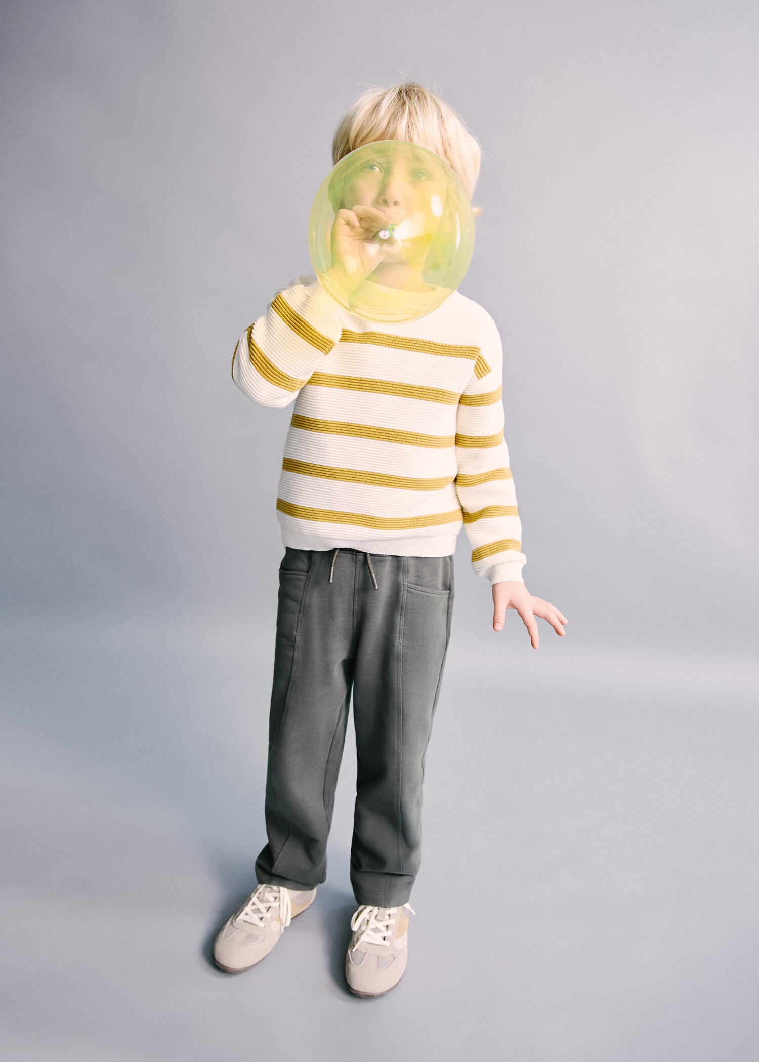 Hose aus Baumwoll-Stretch - Mittlere Ansicht