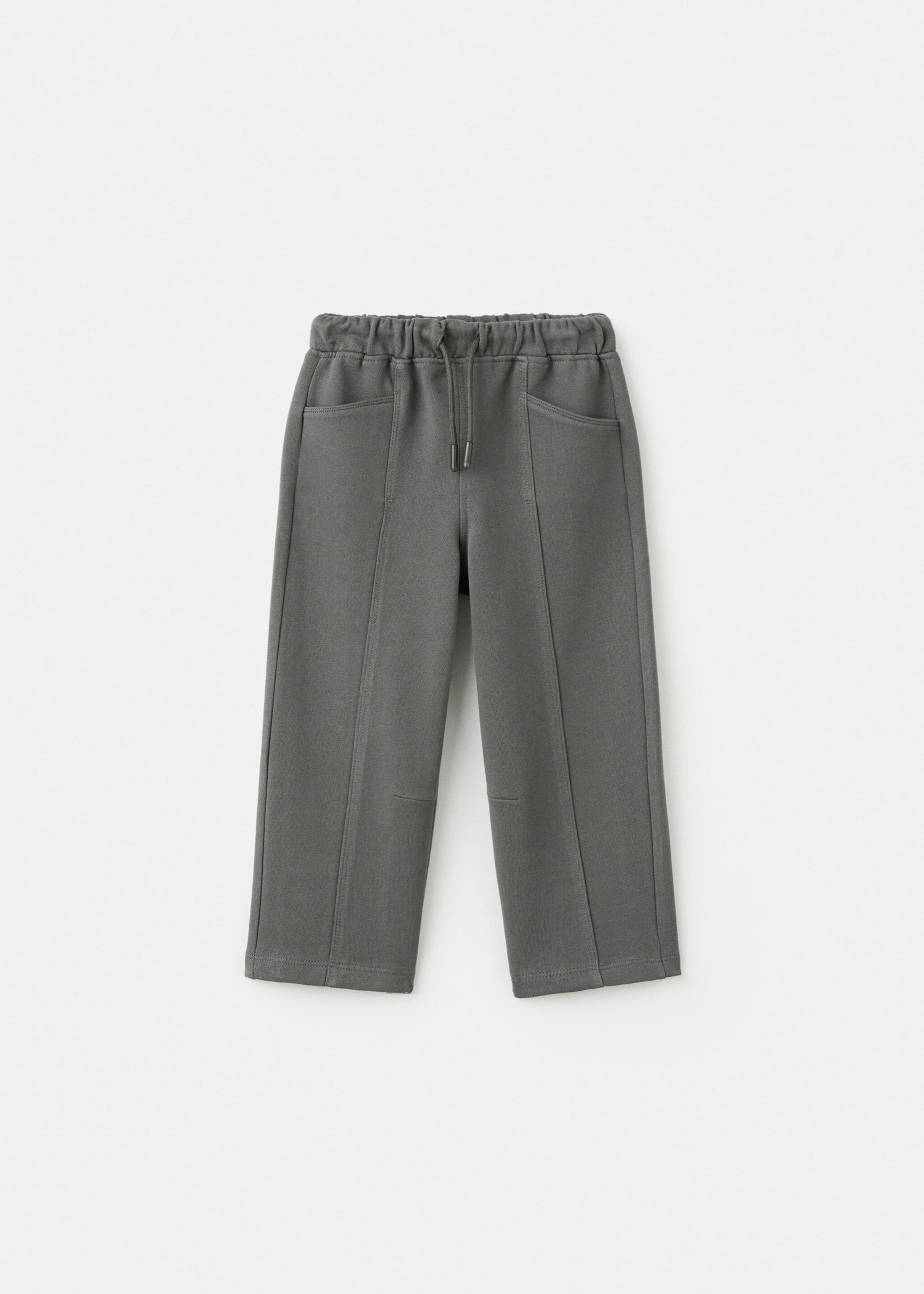 Stretch cotton-blend trousers - Article without model, Charcoal. Ref: 27063710-00.