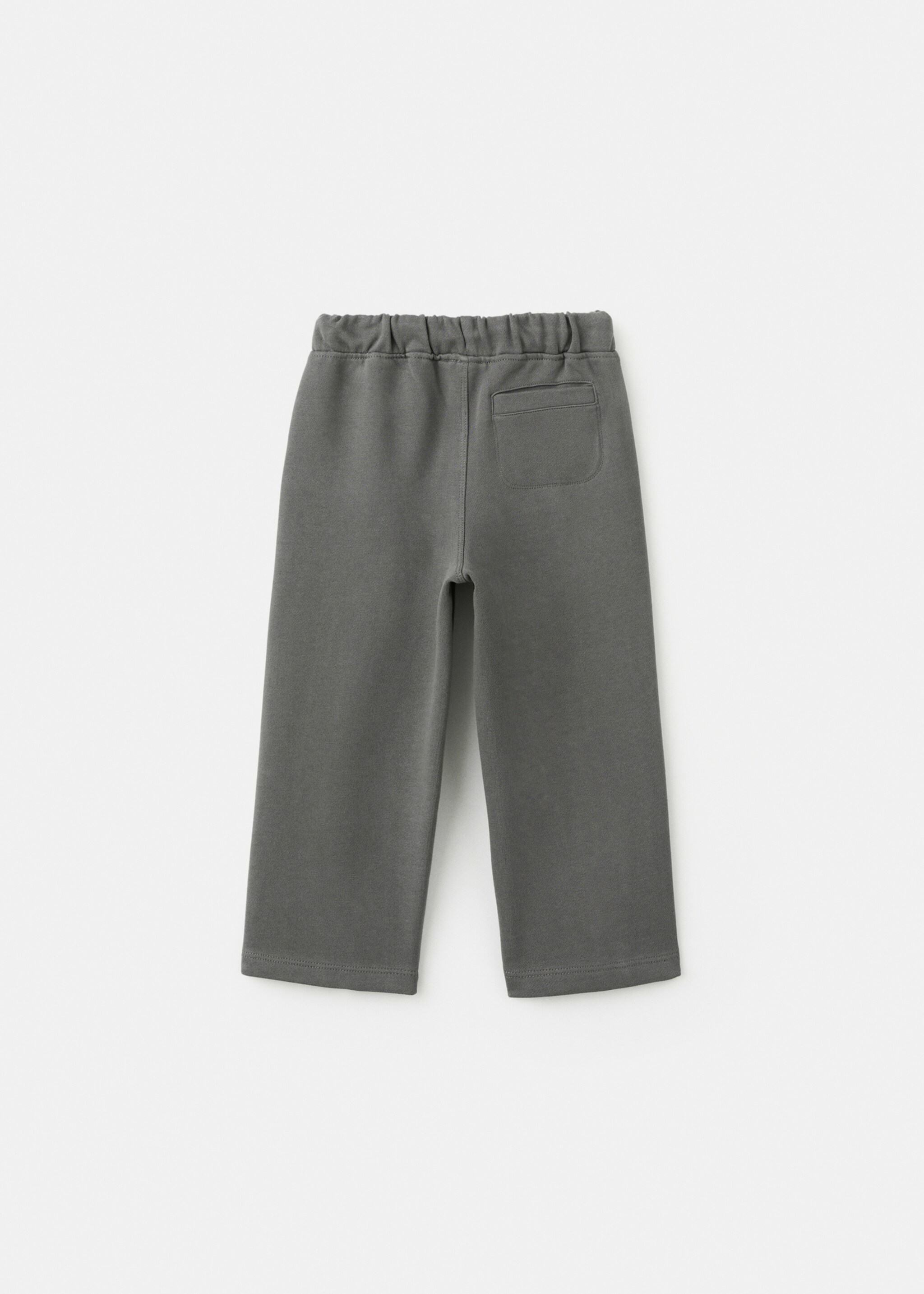 Stretch cotton-blend trousers - Reverse of the article, Charcoal. Ref: 27063710-00.