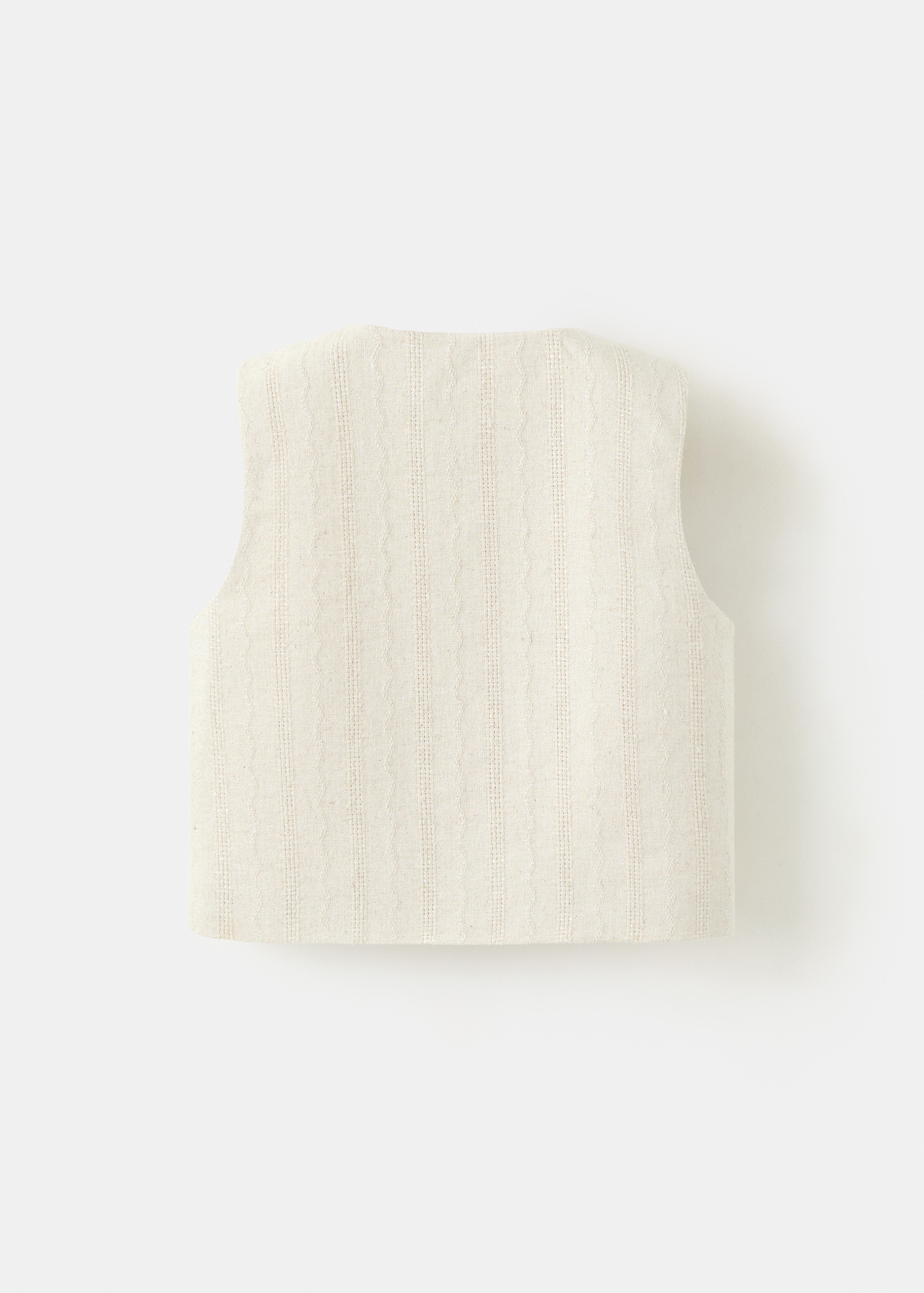 Waistcoat noraset - Reverse of the article