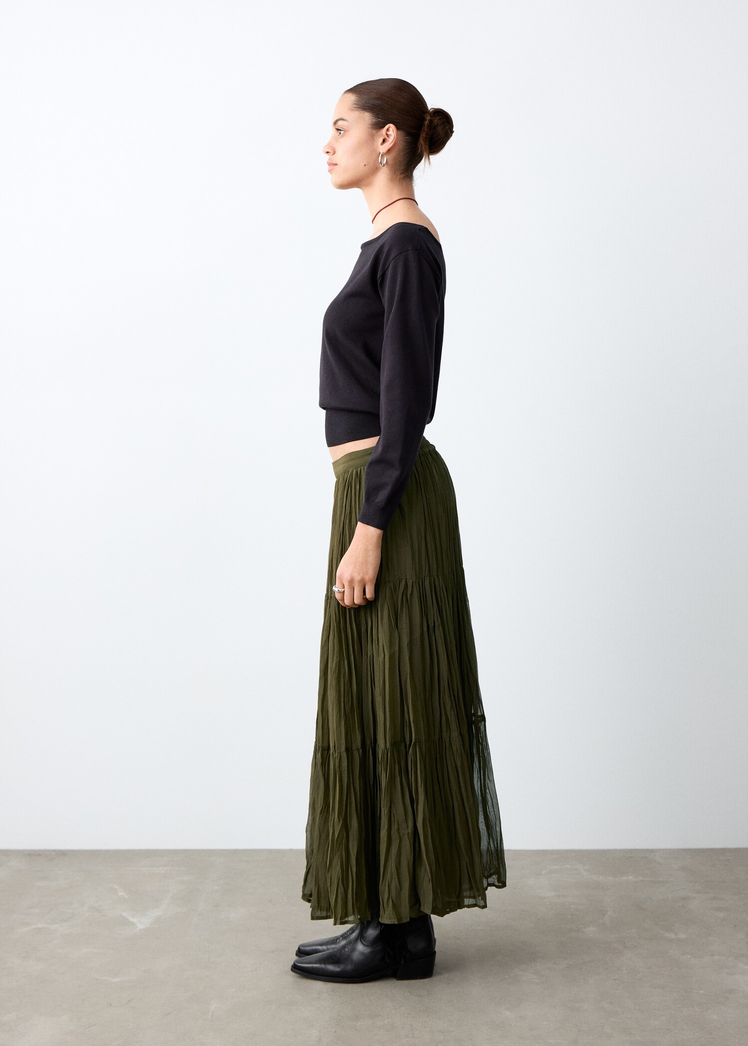 Jupe longue fluide - Plan moyen