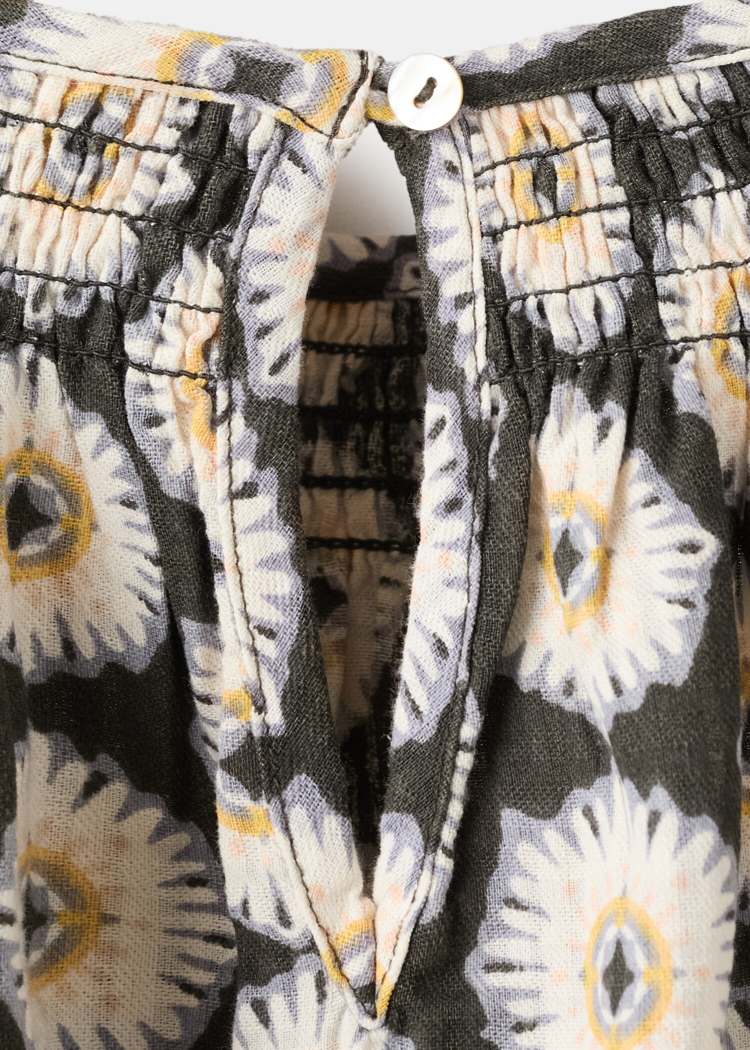 Floral-print flared dress - Details of the article 0