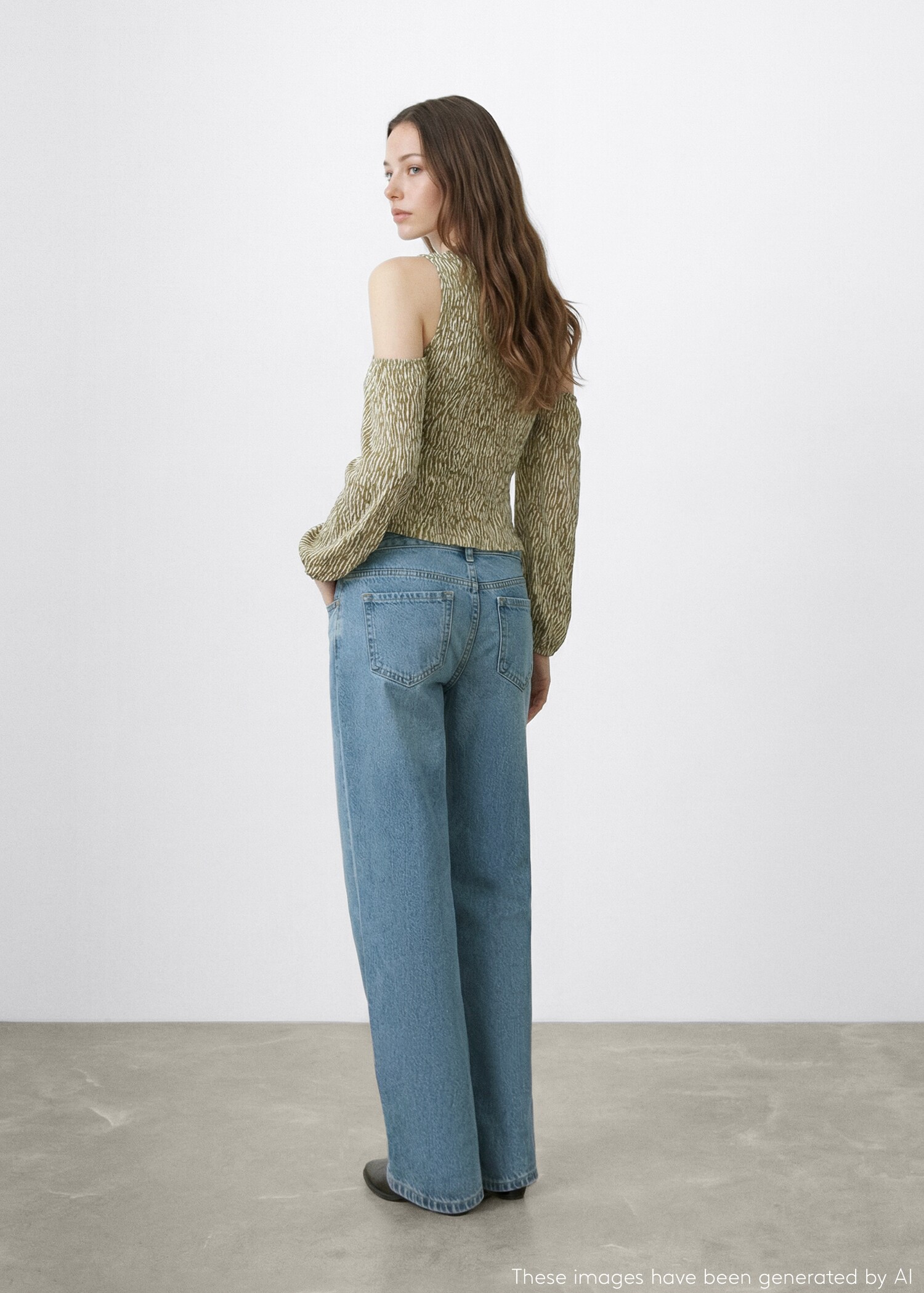 Ruched cut-out blouse - Reverse of the article