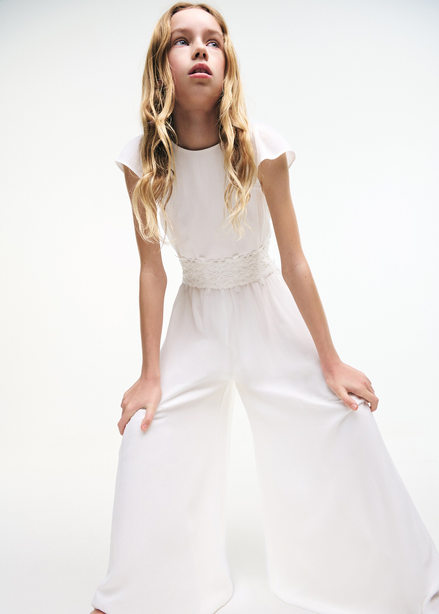 Long embroidered jumpsuit - Details of the article 6