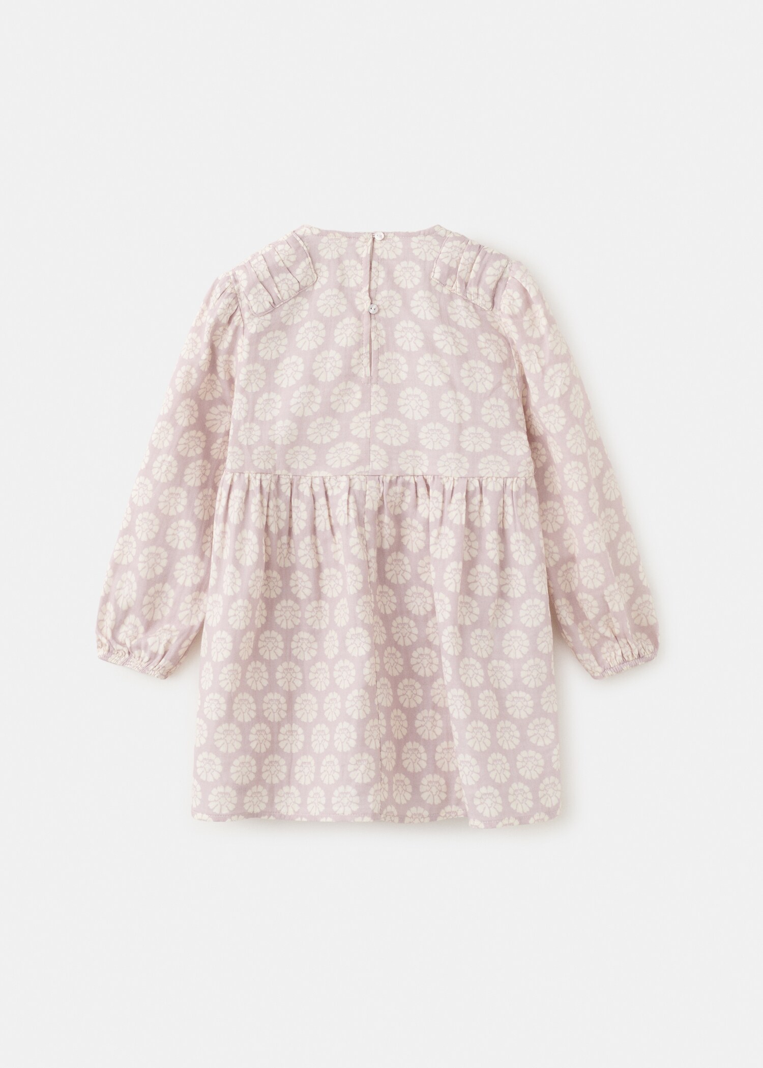 Short floral-print dress - Reverse of the article