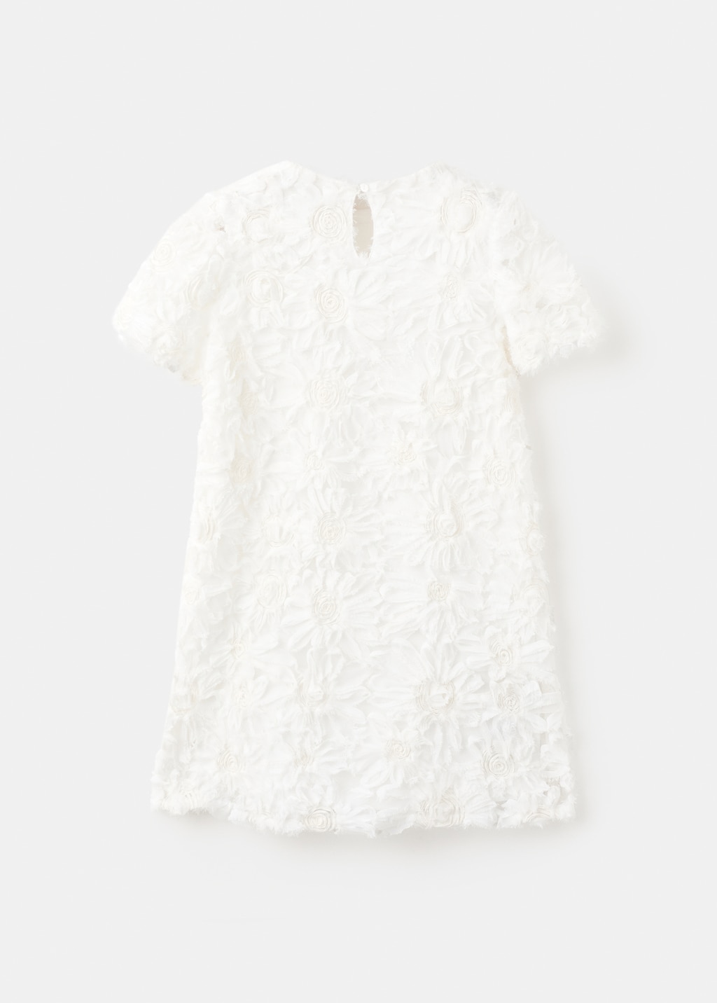 Tulle dress with embroidered flower