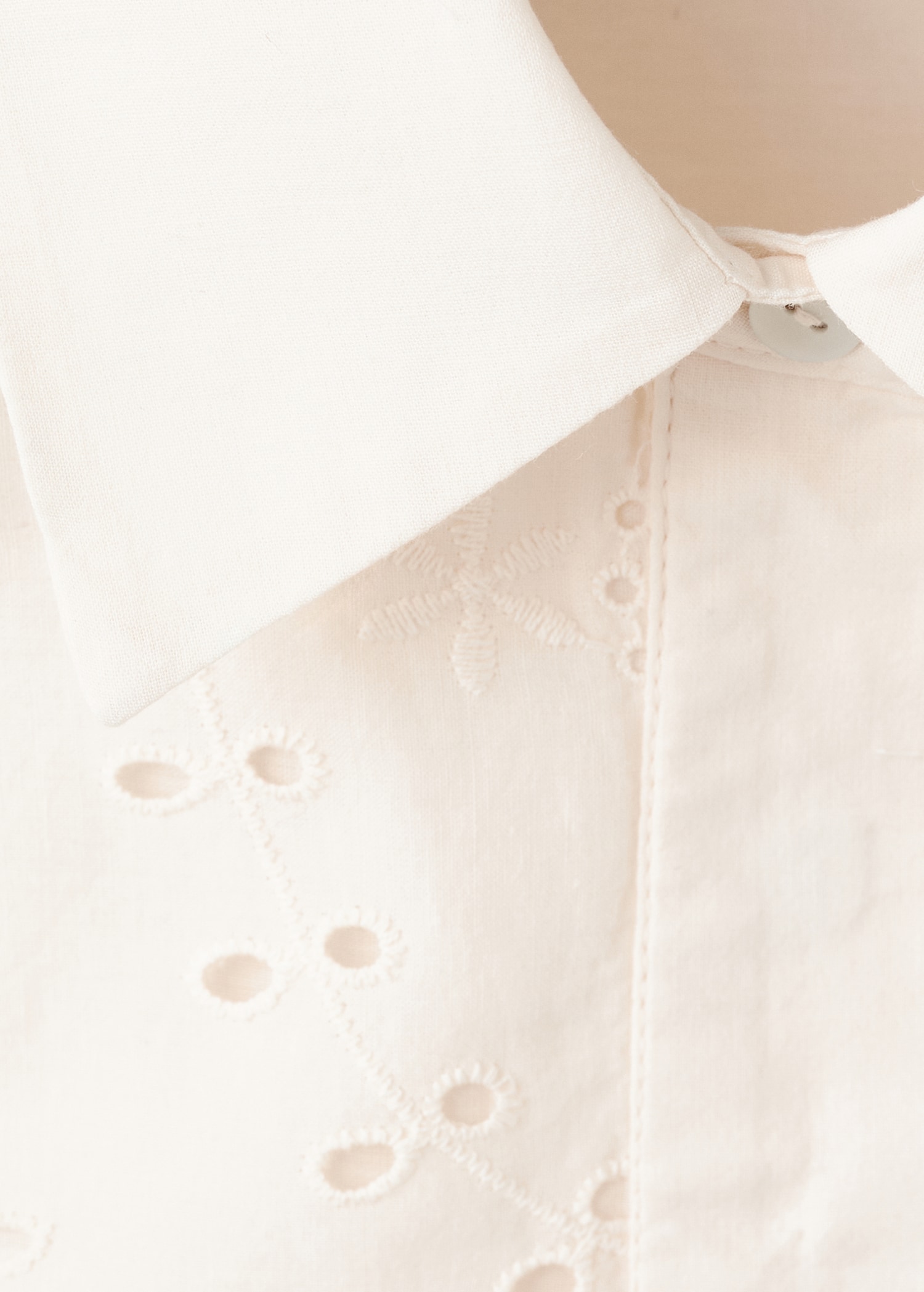 Embroidered cut-out romper - Details of the article 0