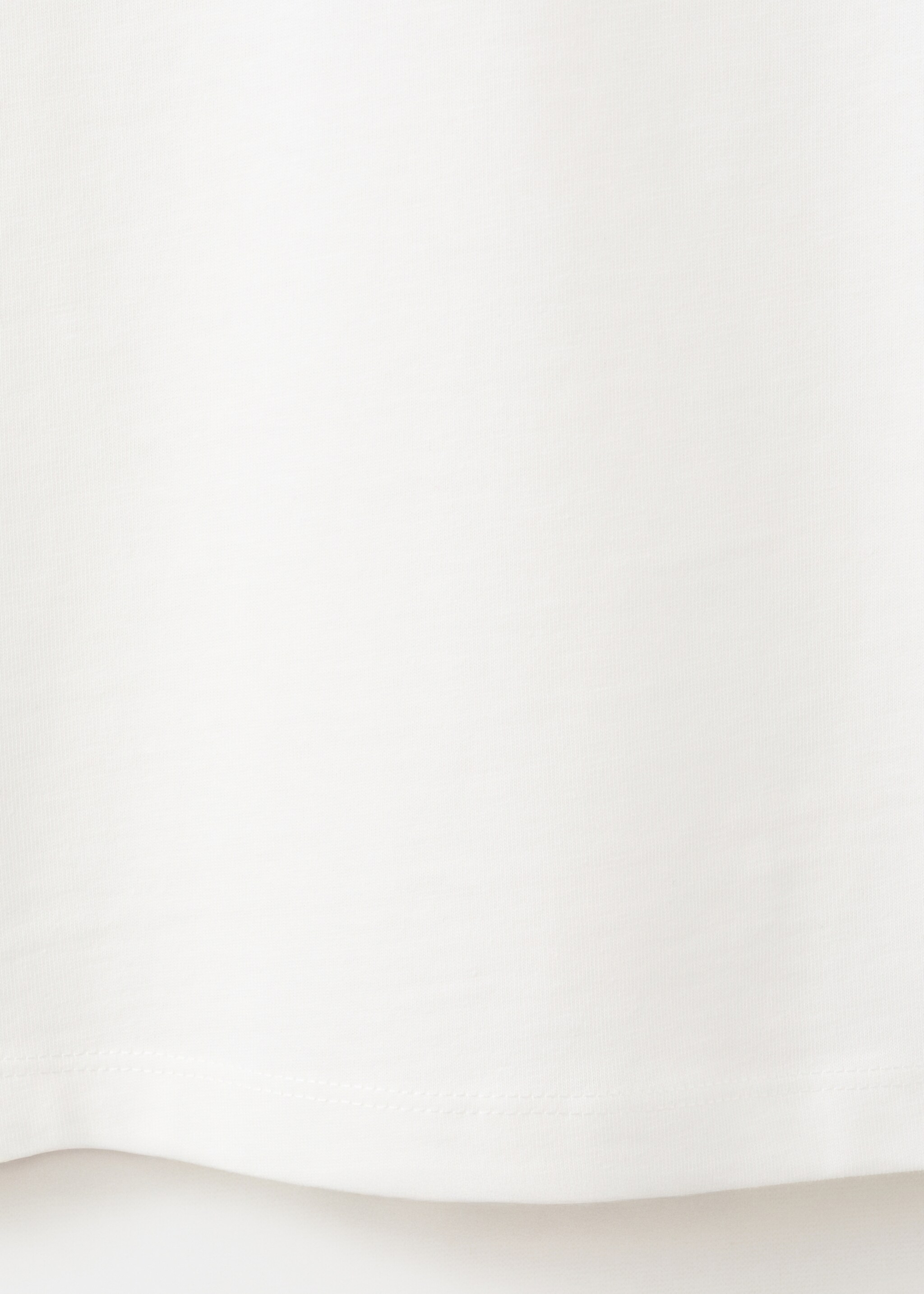 Camiseta básica algodón - Detalle del artículo 0, Blanco roto. Ref: 27064052-00.