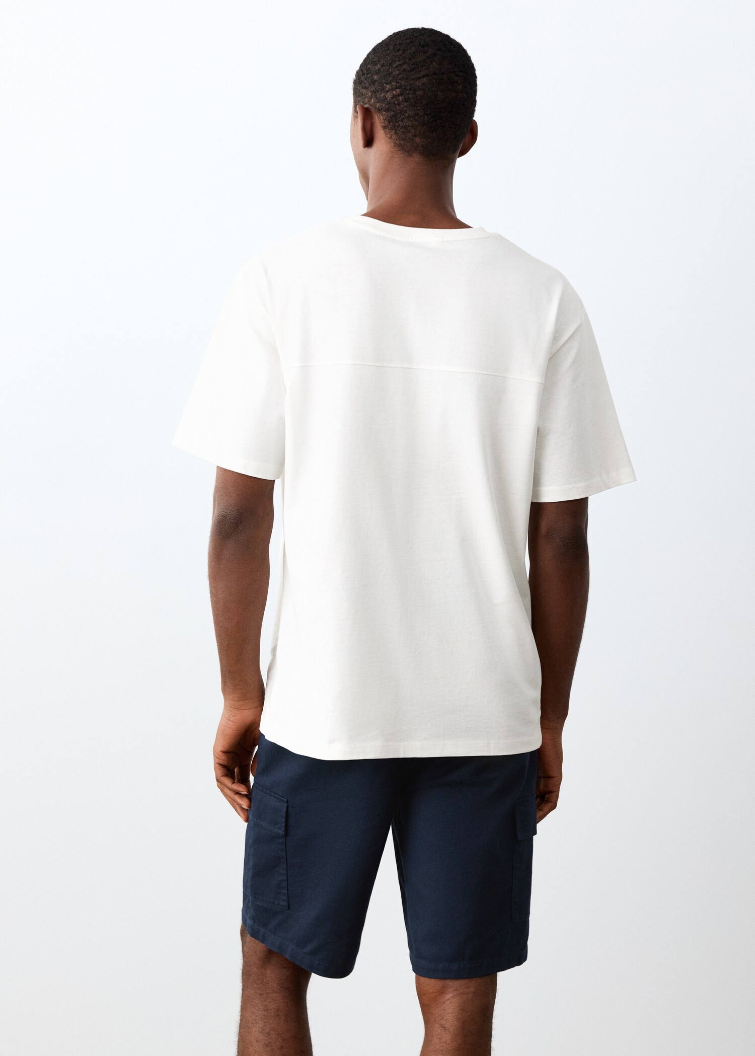 Essential cotton-blend T-shirt - Reverse of the article