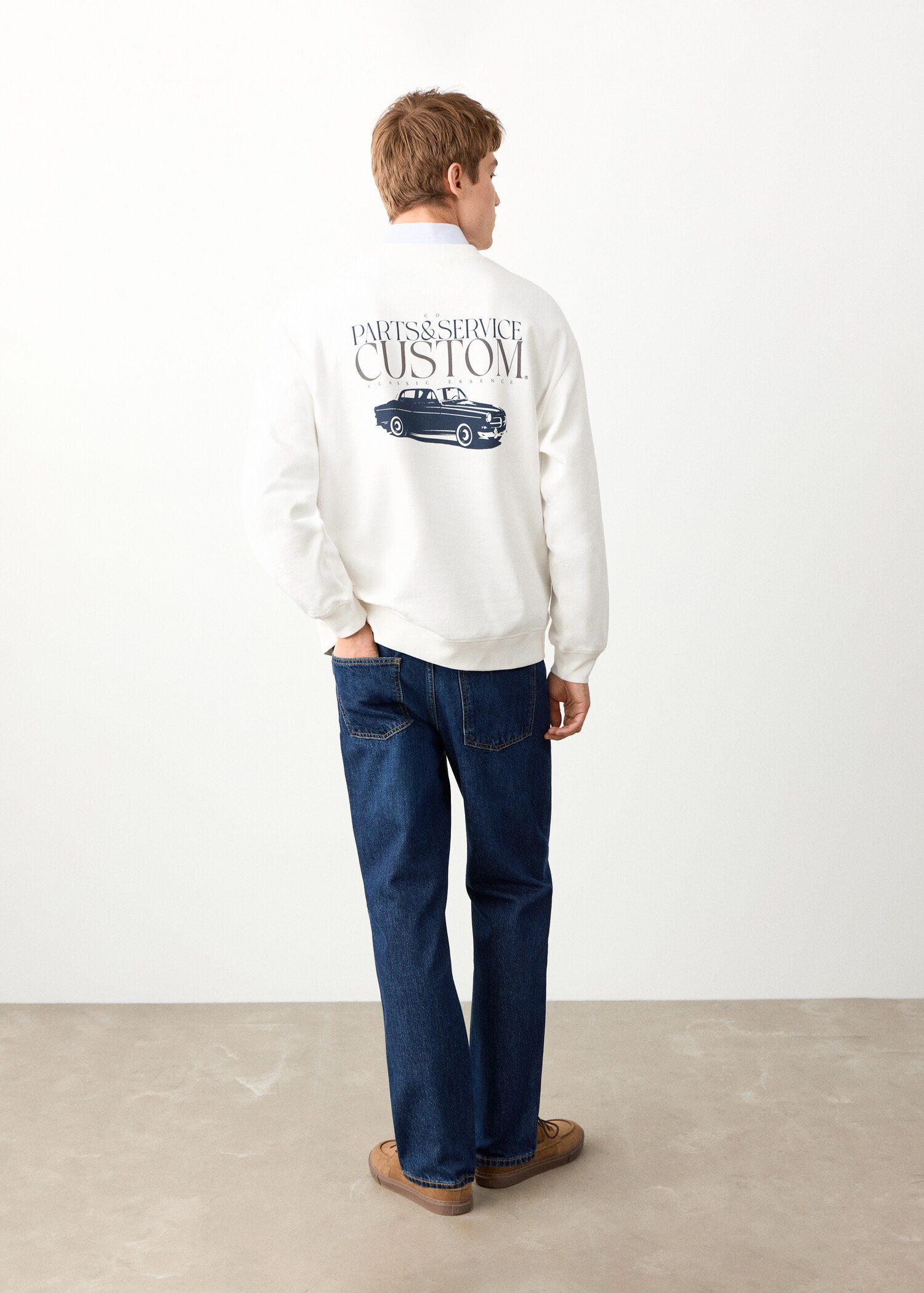 Sudadera algodón estampada - Reverso del artículo