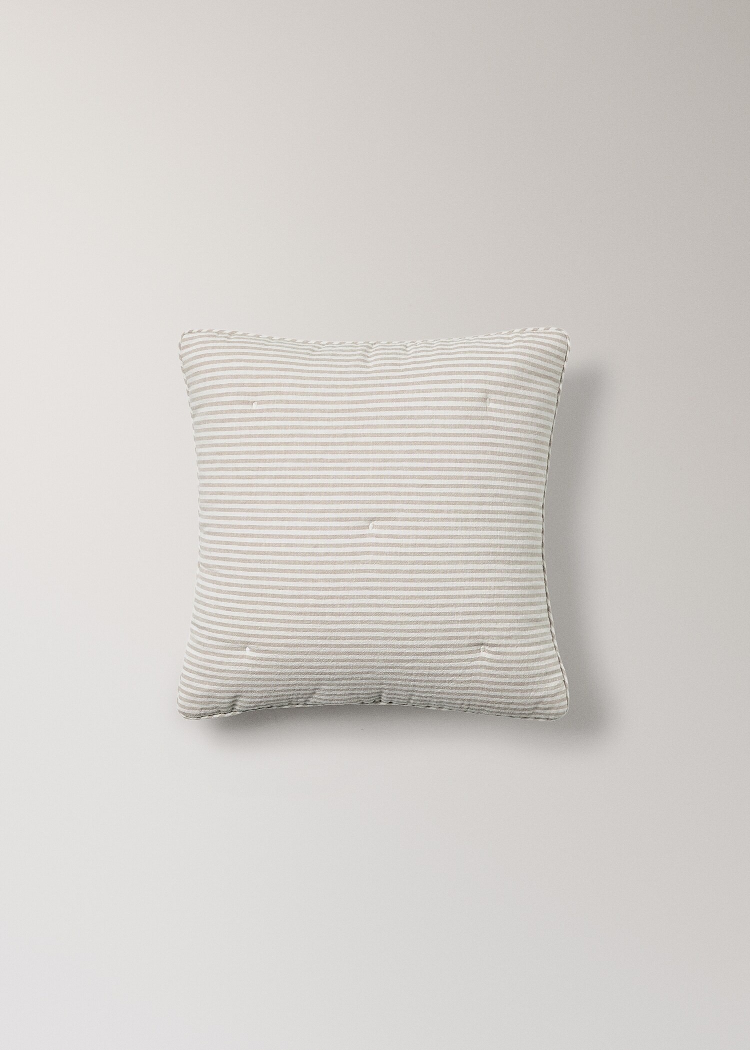 Children's cushion cover in cotton-linen stripes 40x40cm - Article without model