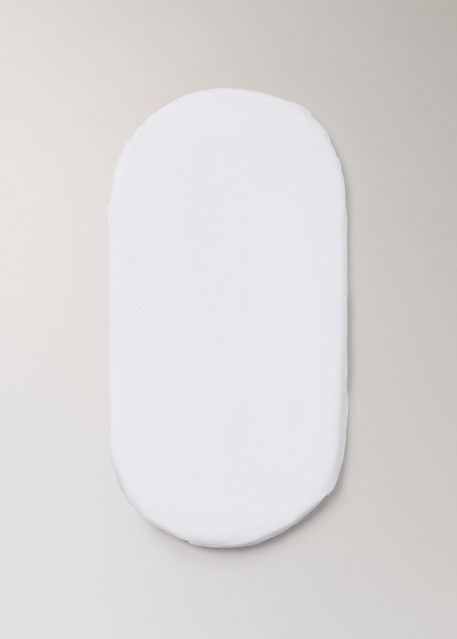 Mini cot fitted sheet in cotton percale piqué - Article without model