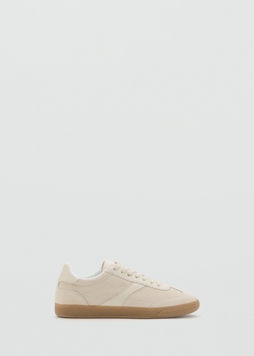 Mango Leather mixed sneakers