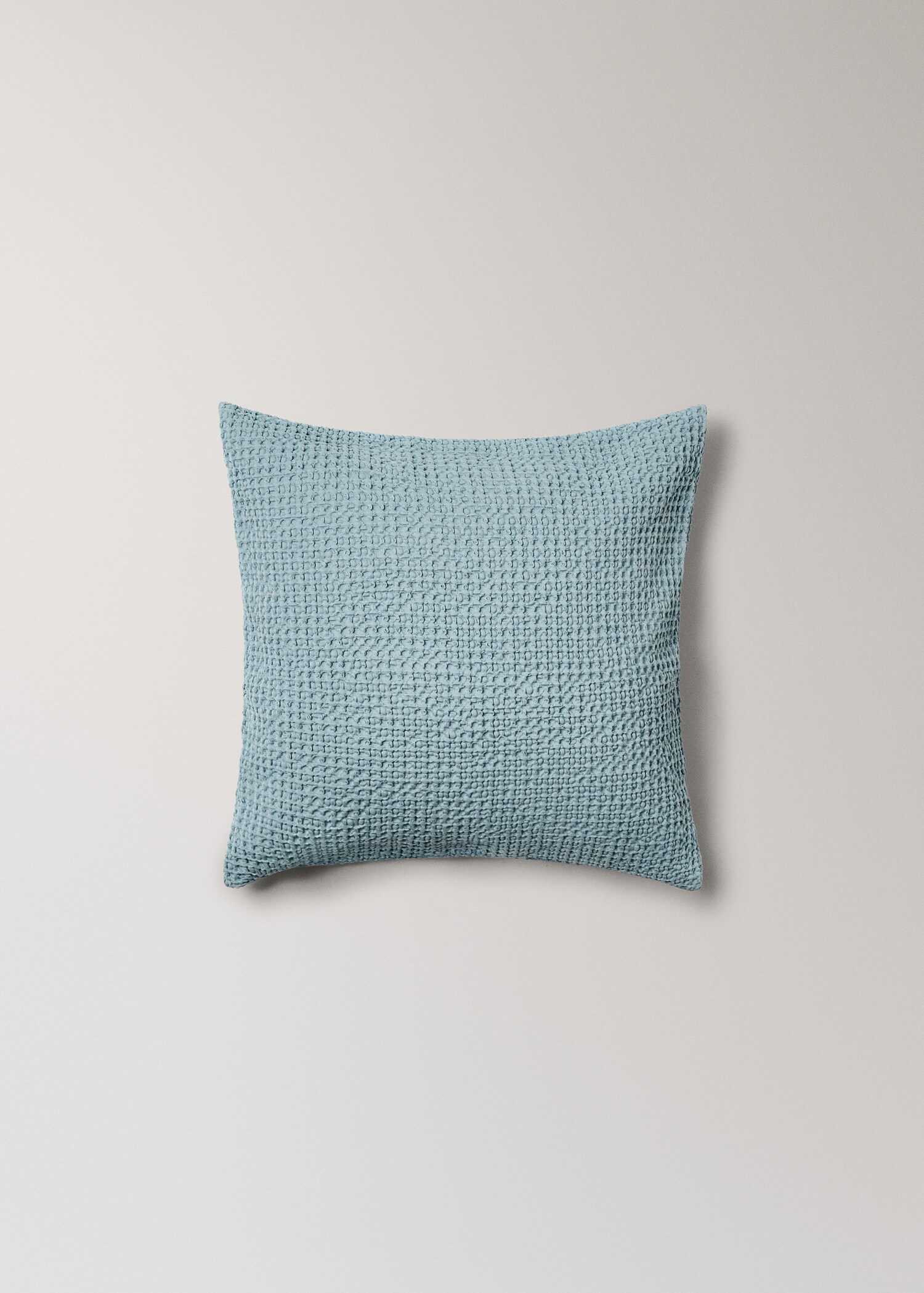 Children’s waffle-cotton garment-dyed cushion cover  40x40cm - Article without model