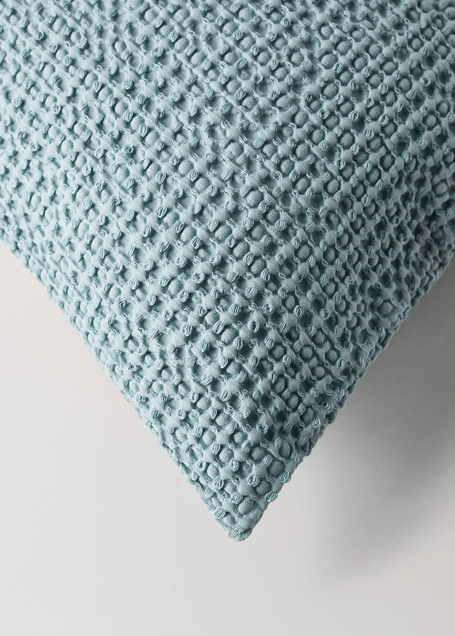 Children’s waffle-cotton garment-dyed cushion cover  40x40cm - Details of the article 1