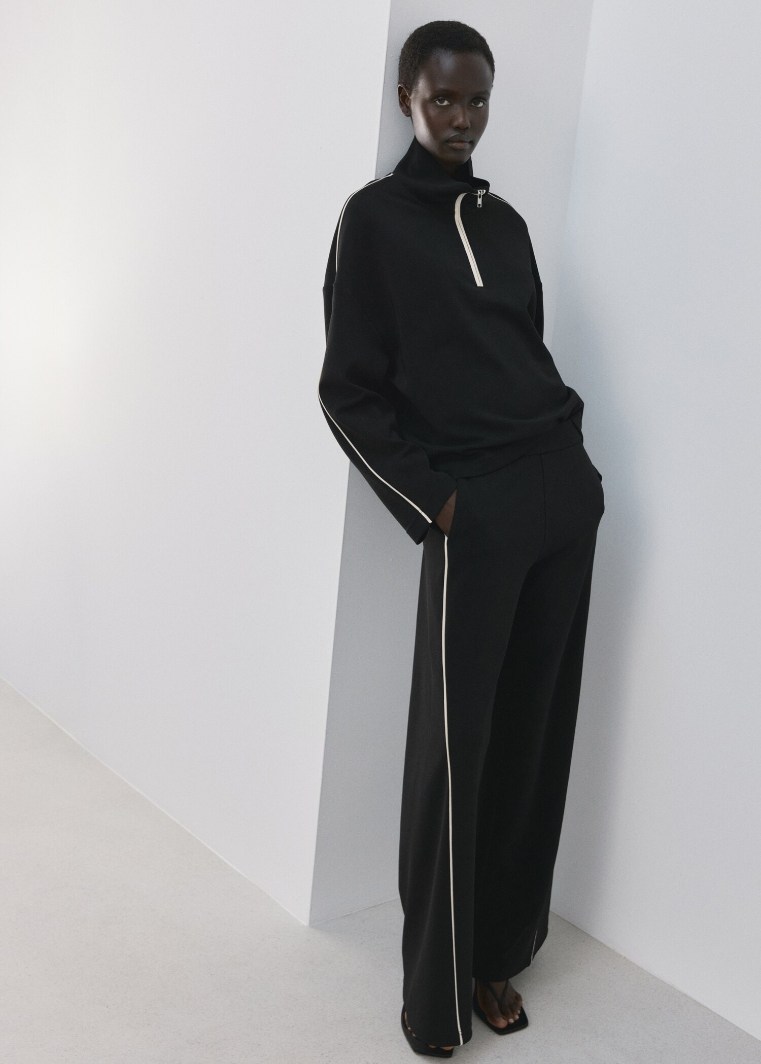 Pantalon droit rayures combinées - Détail de l'article 4