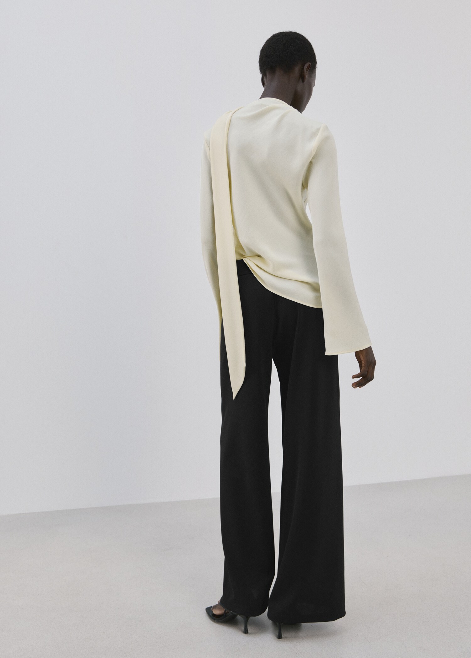 Pantalon droit rayures combinées - Verso de l’article