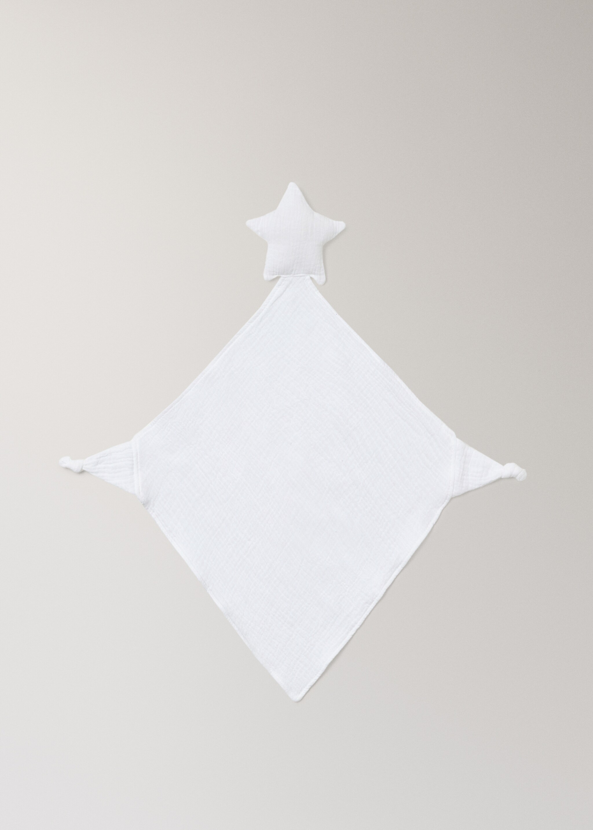 Baby comforter with star design - Article without model, White. Ref: 27064086-00.