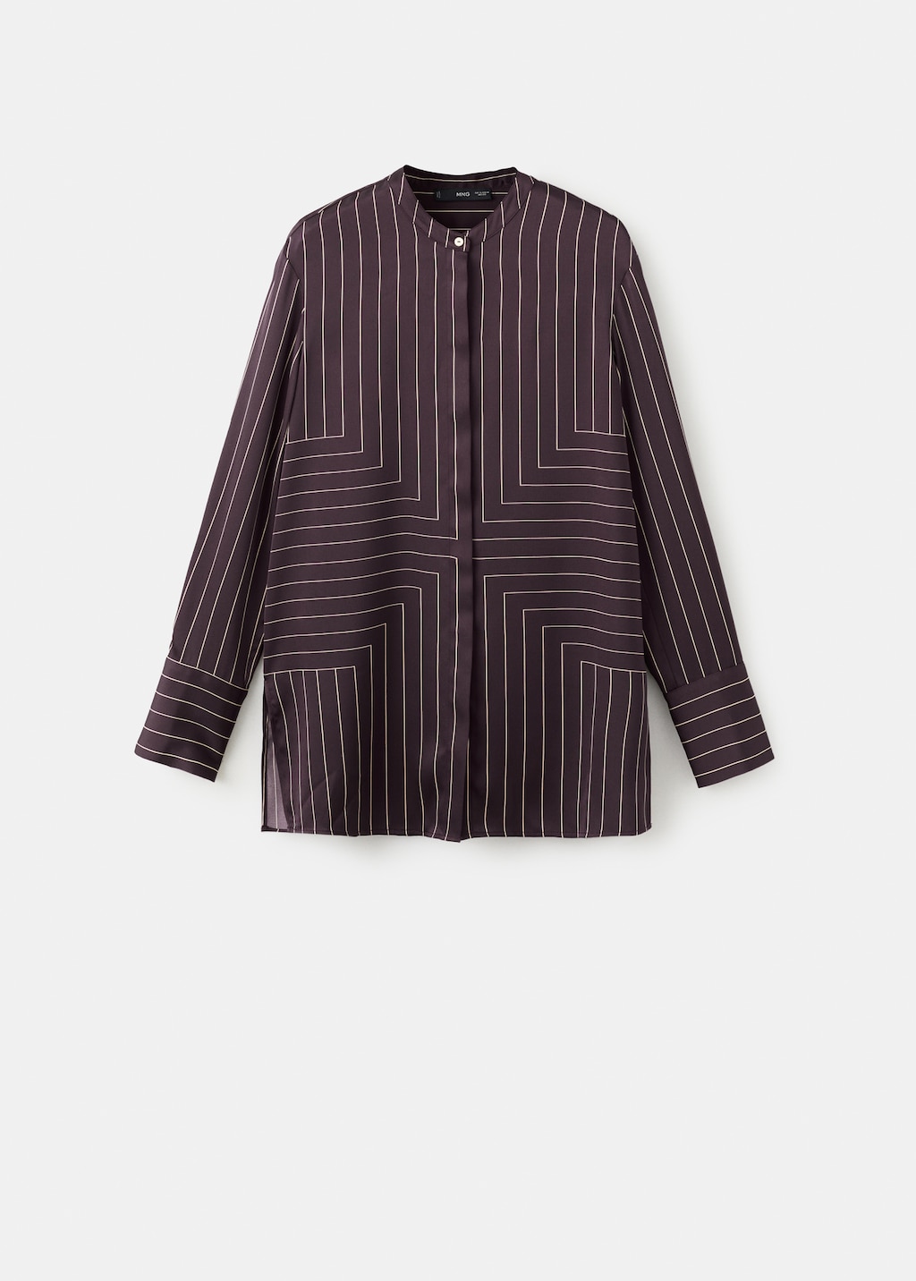 Satin print shirt - image 5