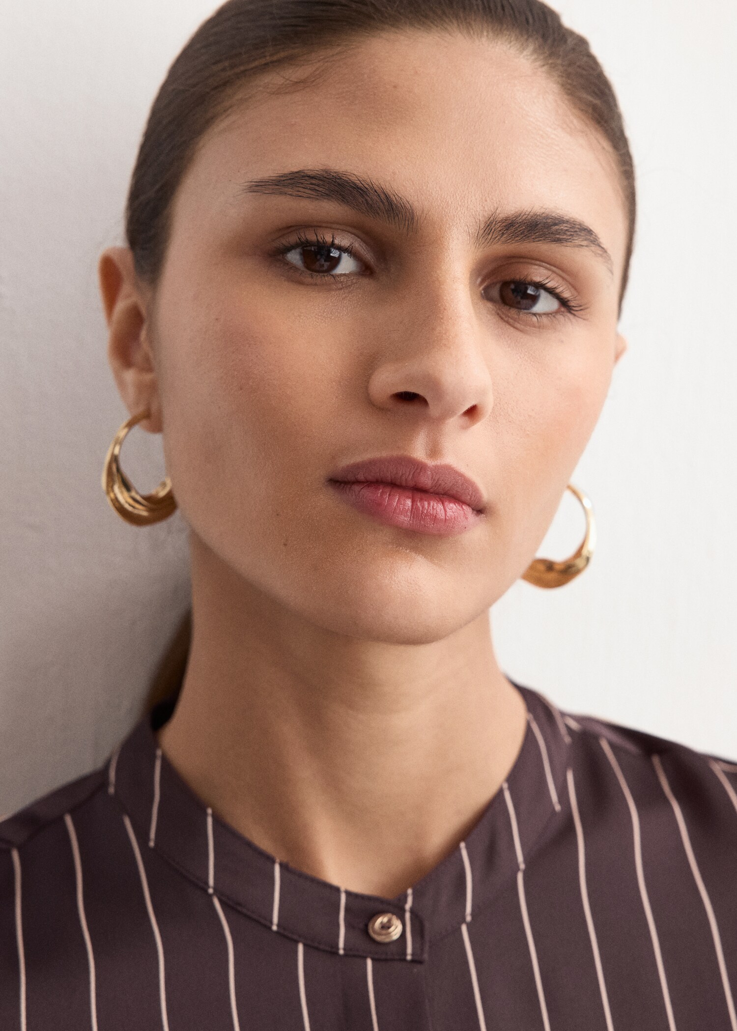 Satin print shirt - Details of the article 1