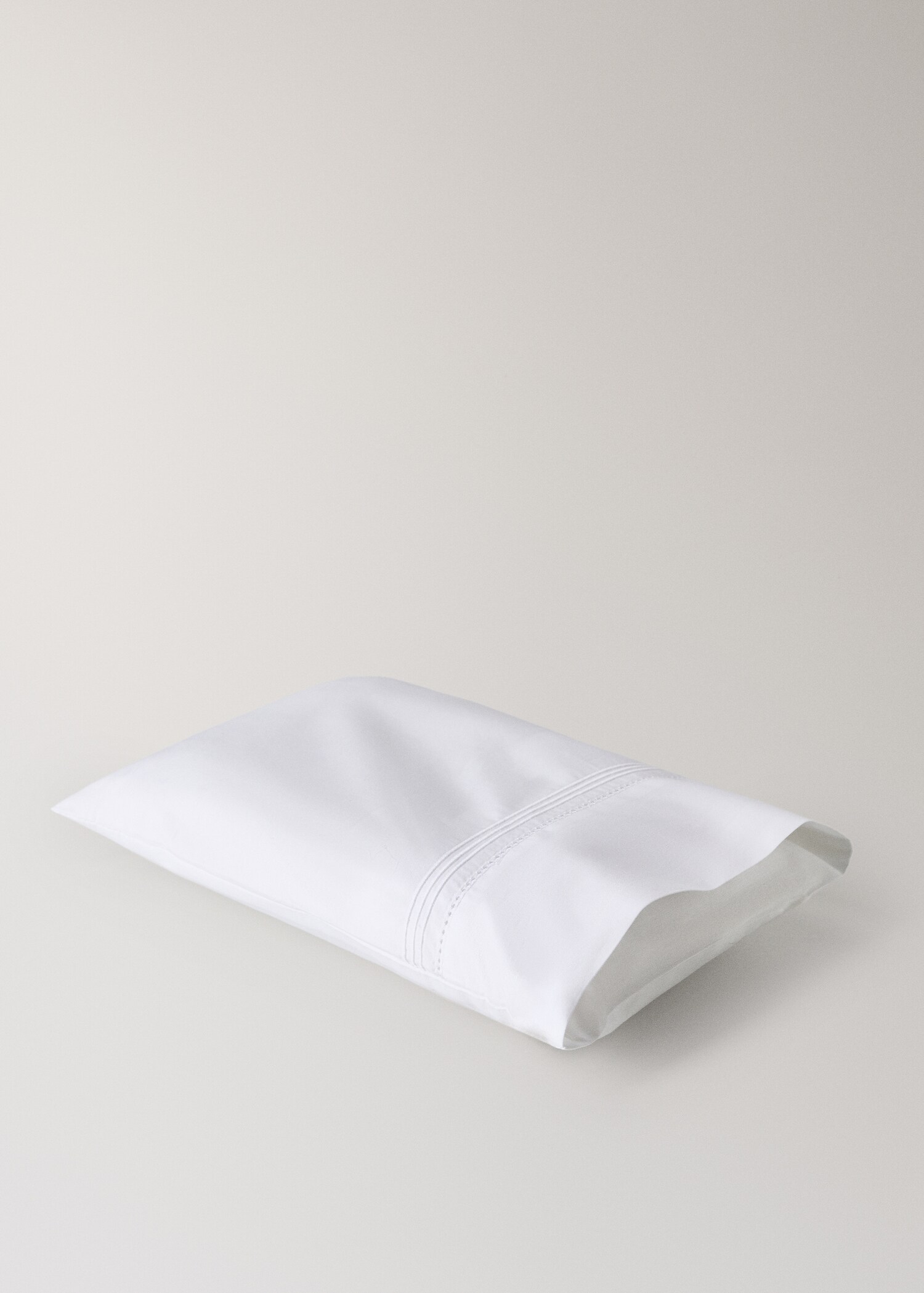 Mini cot sheet set in percale cotton with hemstitch detailing - Details of the article 3