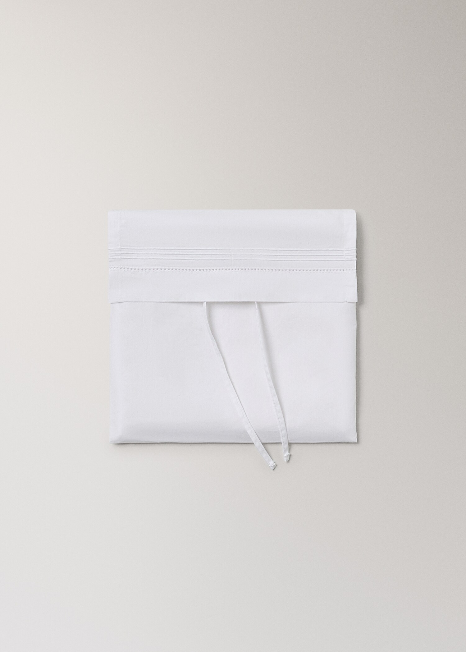 Mini cot sheet set in percale cotton with hemstitch detailing - Details of the article 5