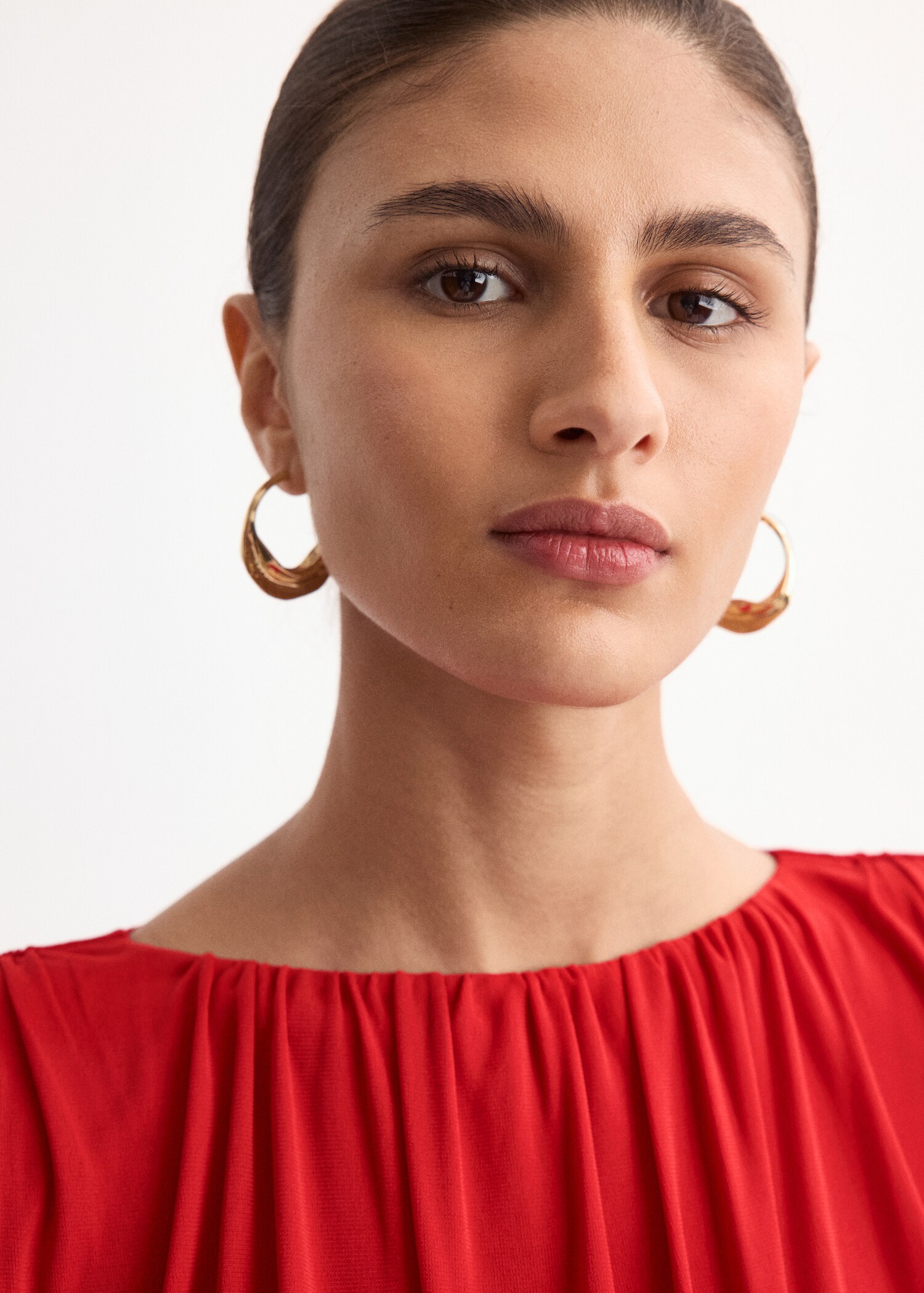 Robe drapée évasée - Détail de l'article 1