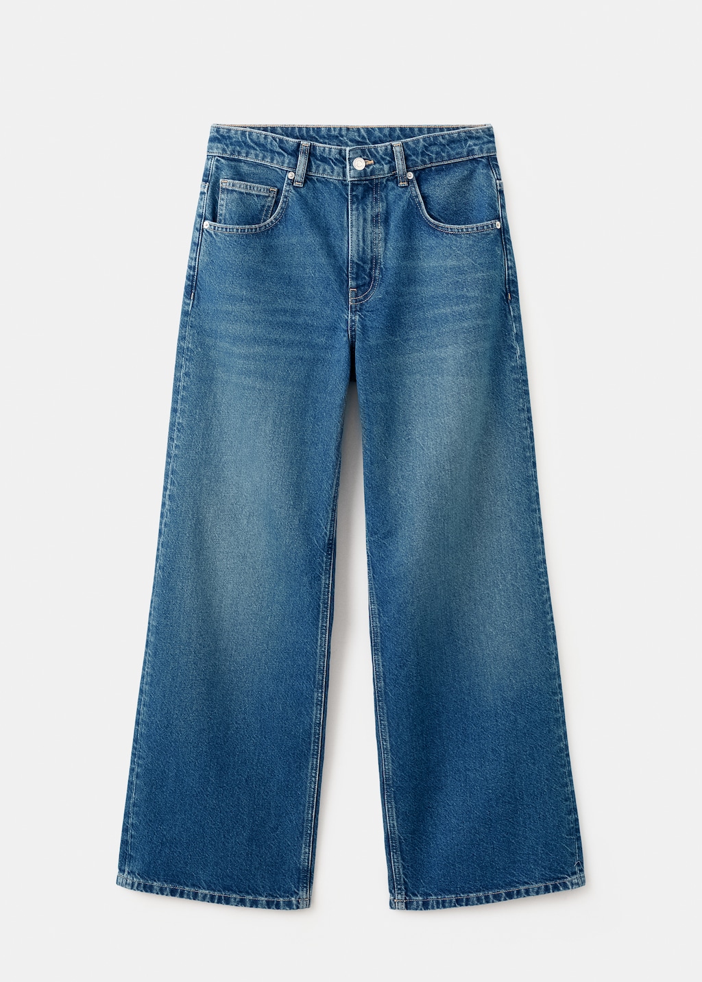 Low-rise wide leg jeans - image 2