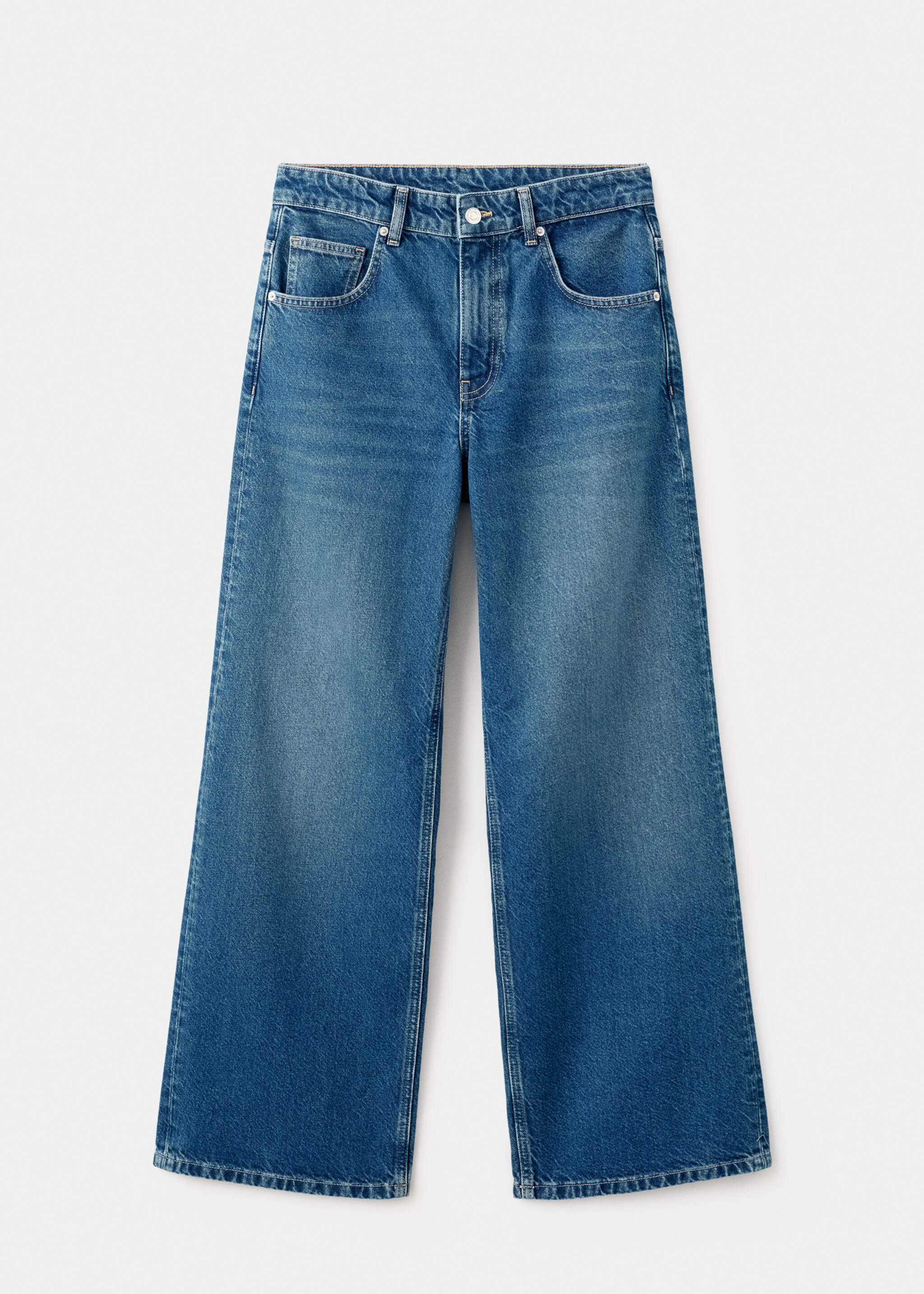 Jeans wide leg tiro bajo - Artículo sin modelo, Azul oscuro. Ref: 27064098-00.