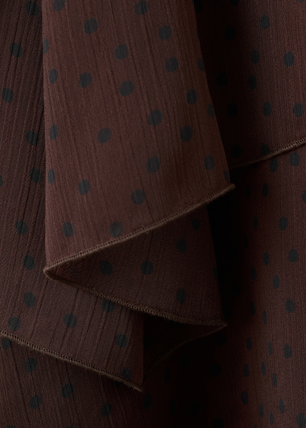 Mango Polka-dot dress with ruffles