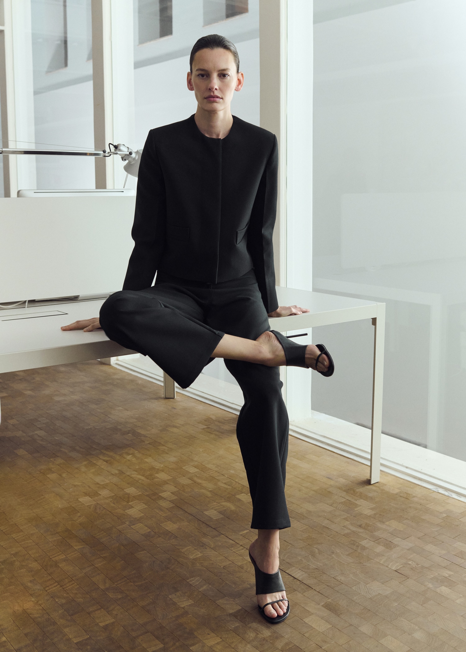 Mid Rise Suit Trousers