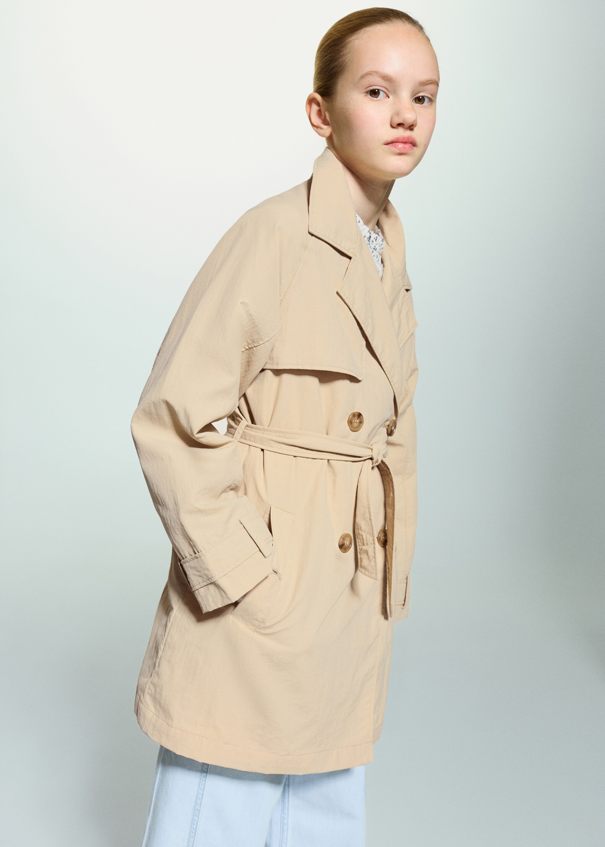 Classic trench coat with belt - Medium plane, Medium Brown. Ref: 27064405-00.