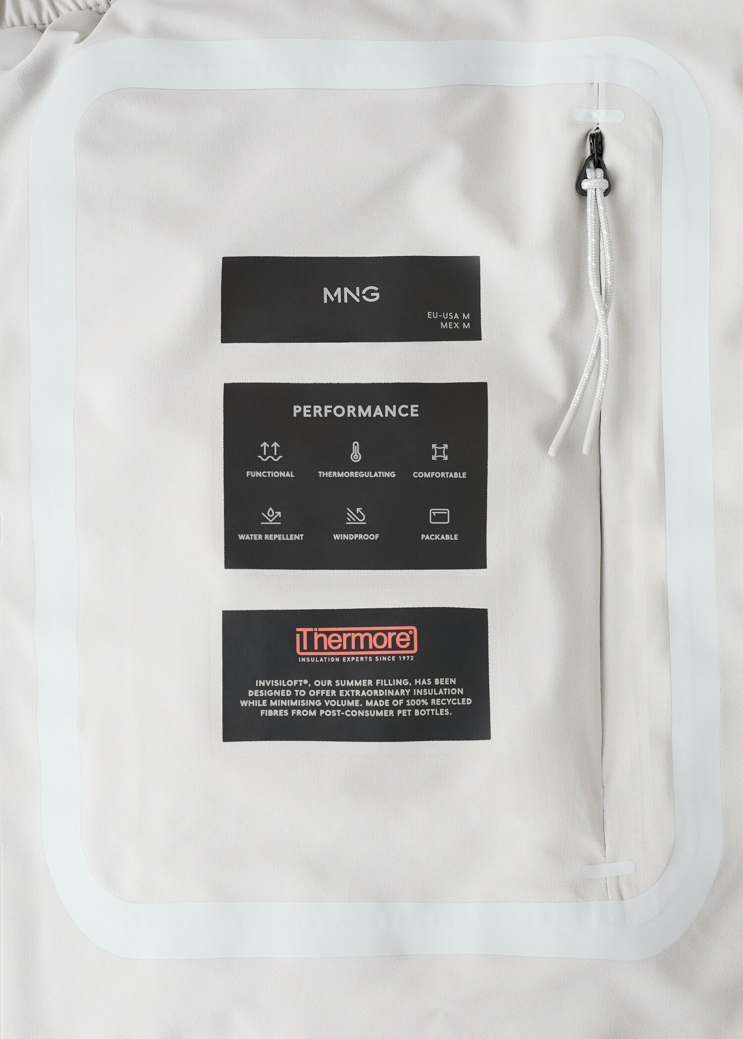 Packable water-repellent gilet with Thermore® technology - Details of the article 0