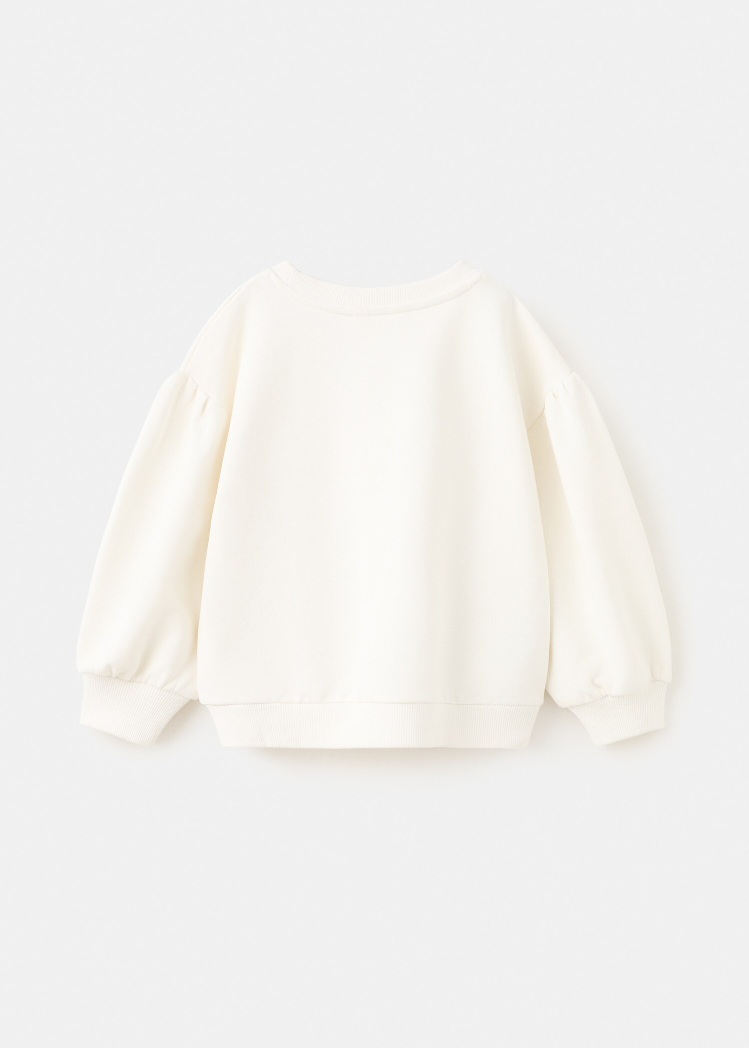 Printed cotton sweatshirt - Reverse of the article