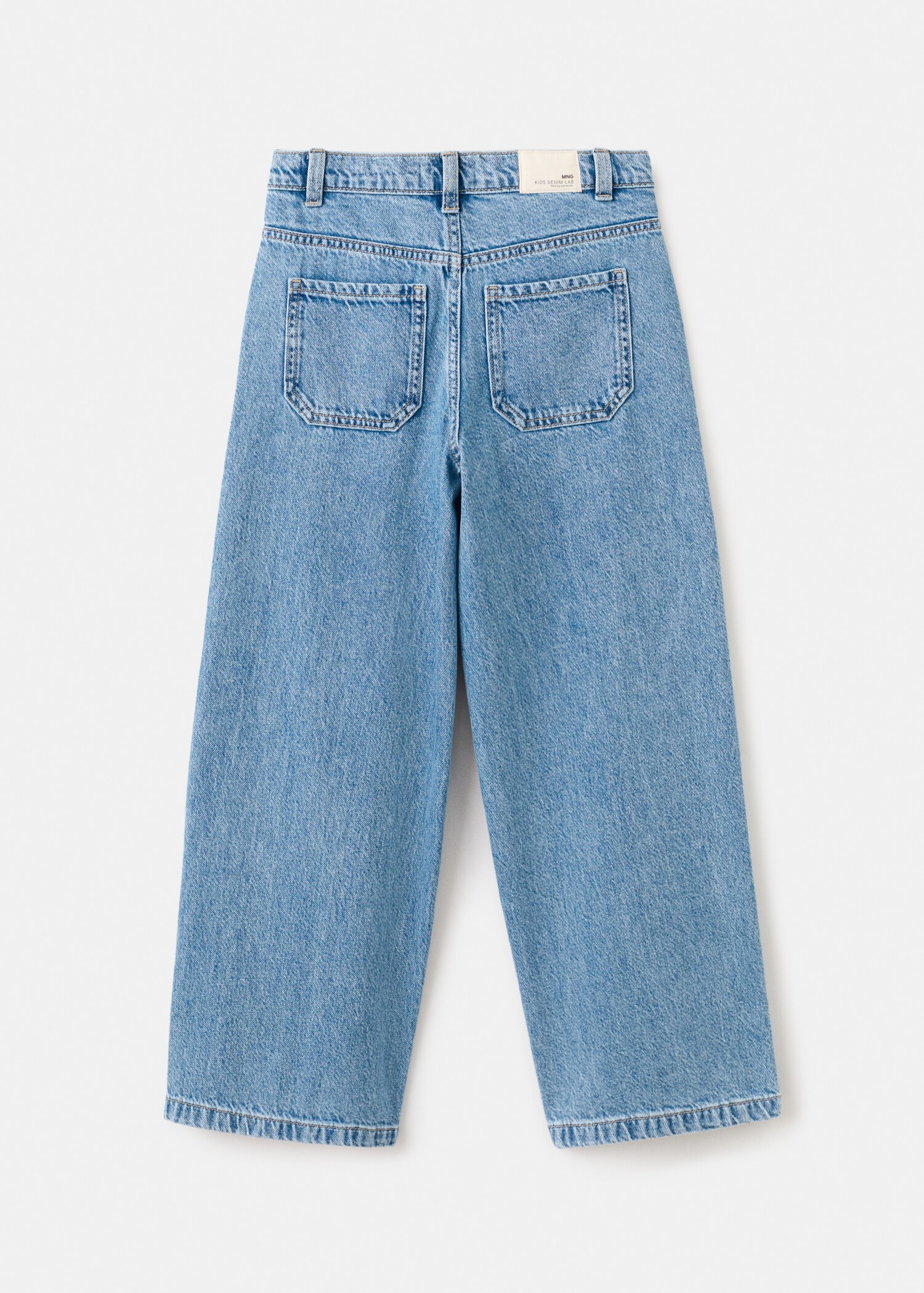 Jeans rectos estampados - Reverso del artículo