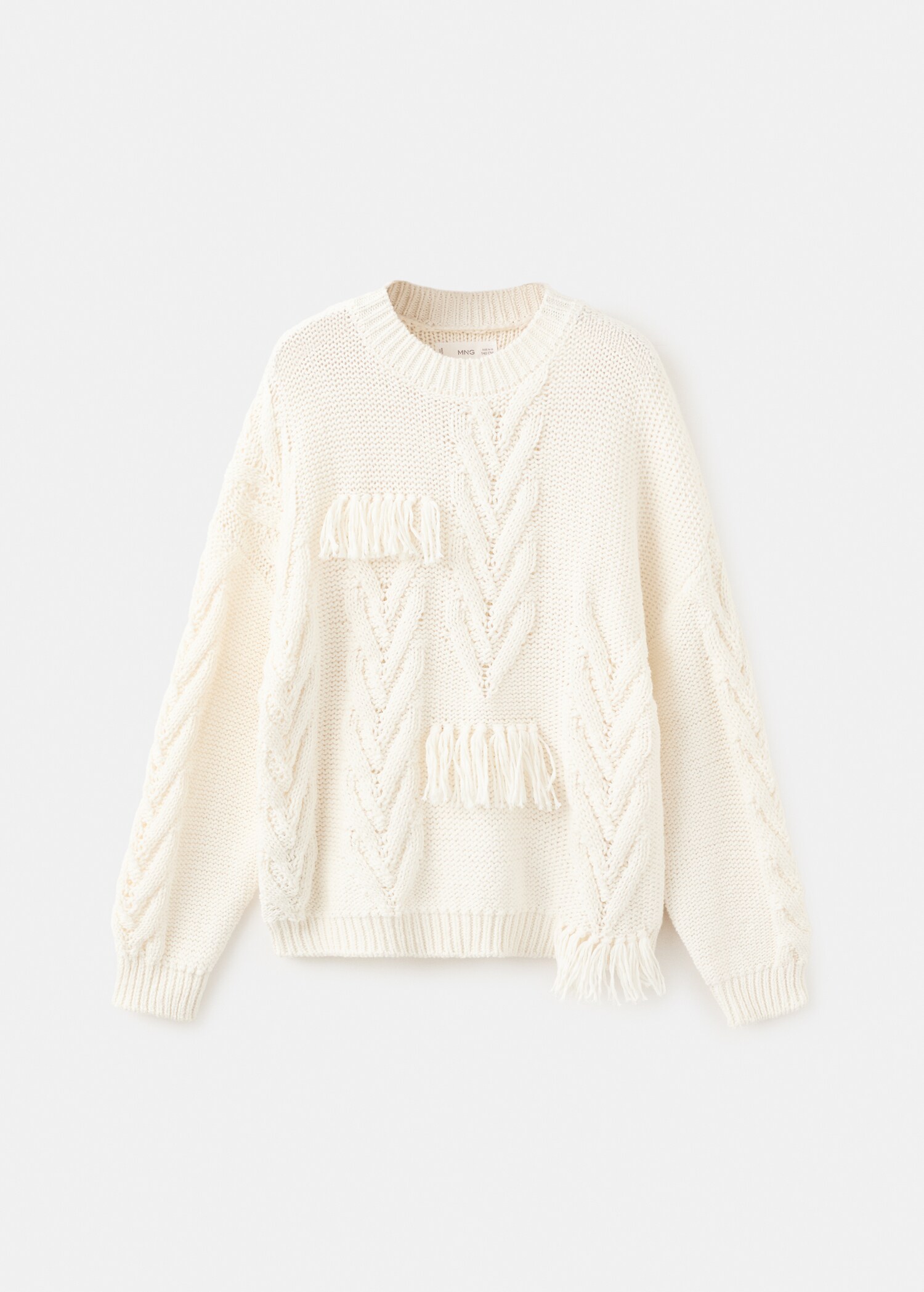 Herringbone knit sweater - Article without model