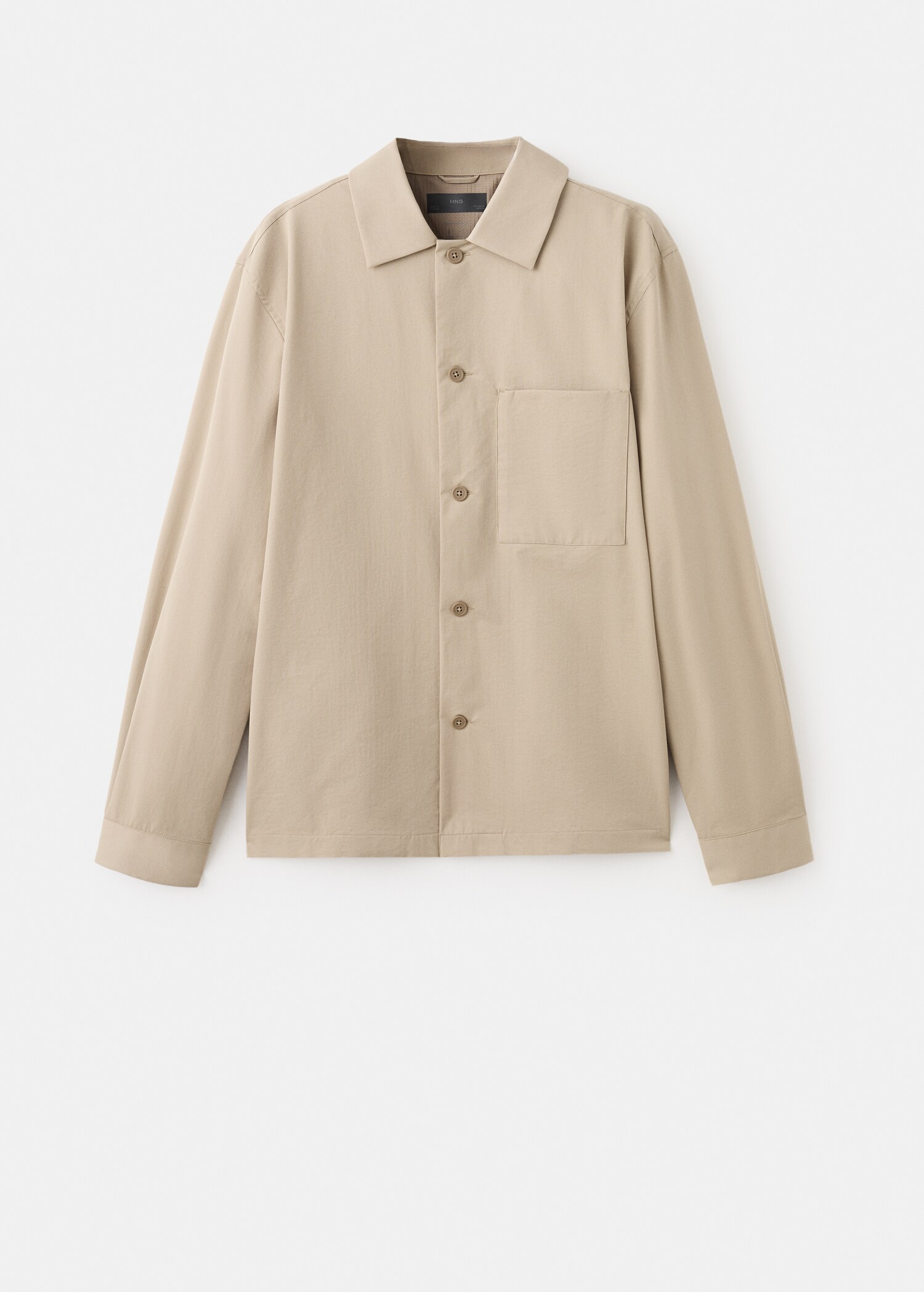 Non-iron overshirt pocket - Article without model