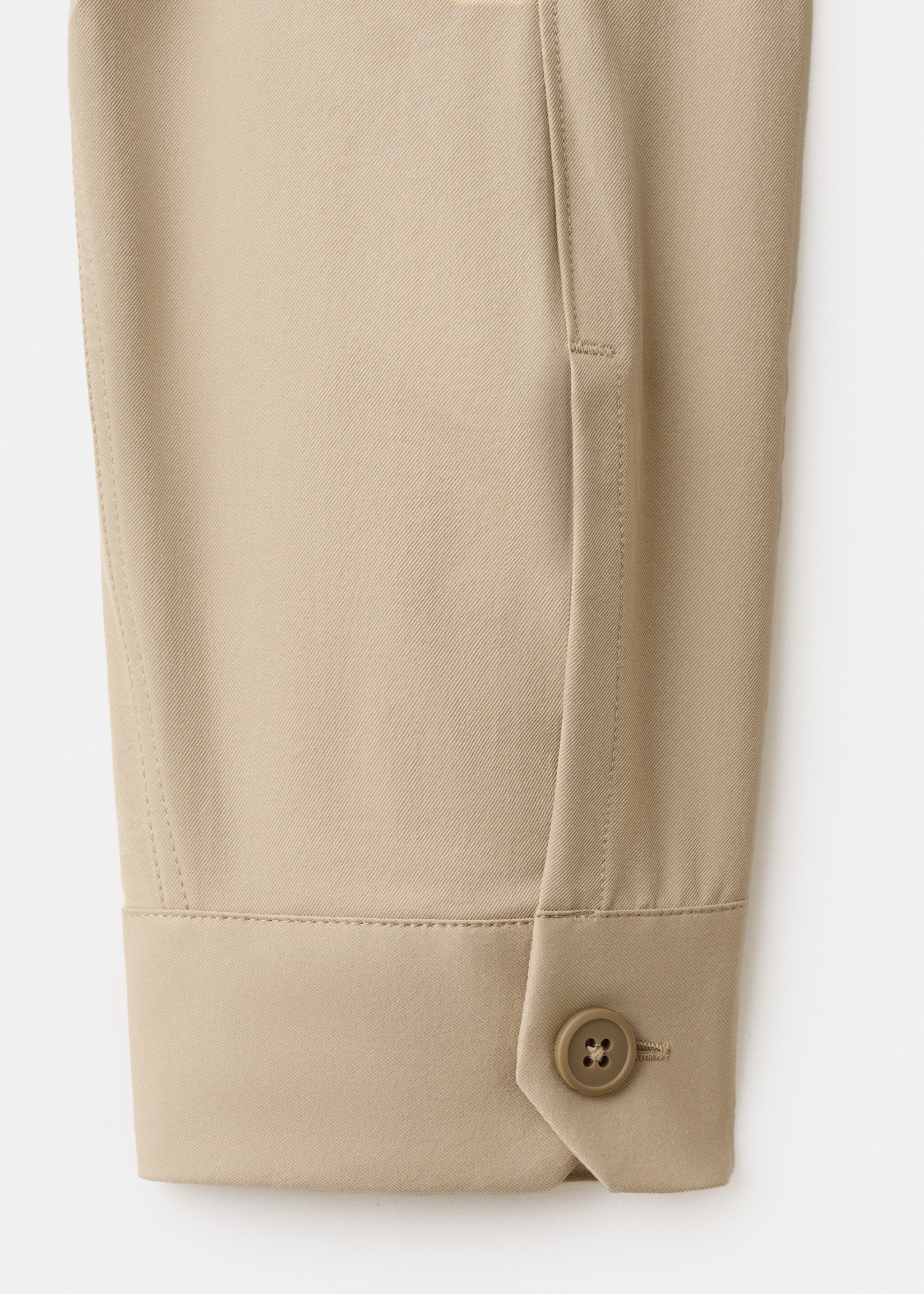 Non-iron overshirt pocket - Details of the article 0, Beige. Ref: 27064422-00.