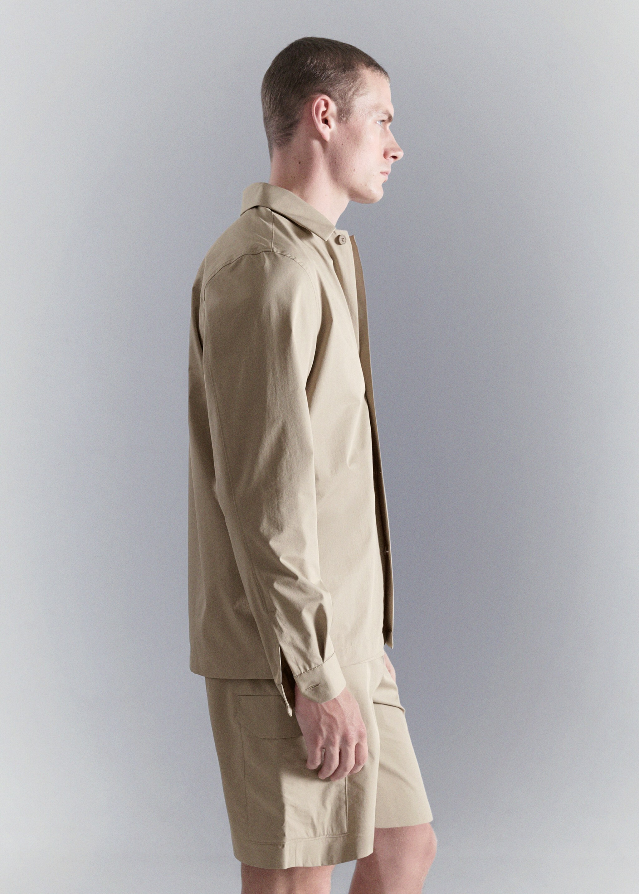 Košile non-iron s kapsou - Detail zboží 2, Béžová. Ref: 27064422-00.