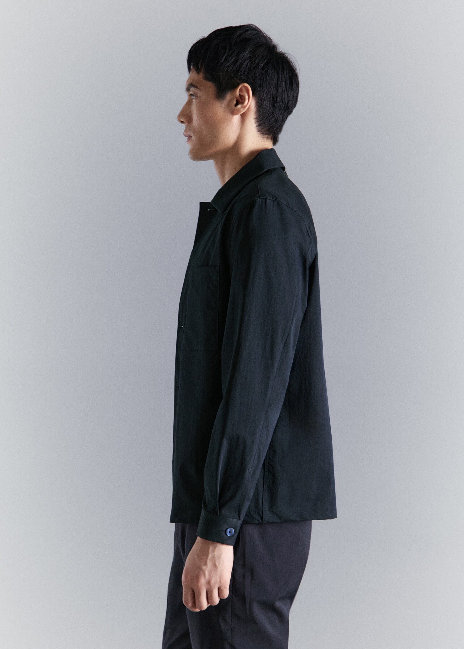 Non-iron overshirt pocket - Details of the article 2