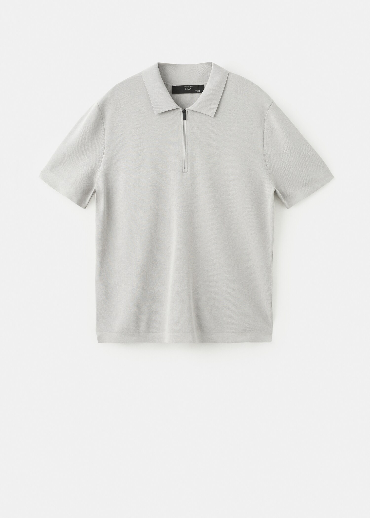 Polo comfort stretch com fecho de correr - Artigo sem modelo