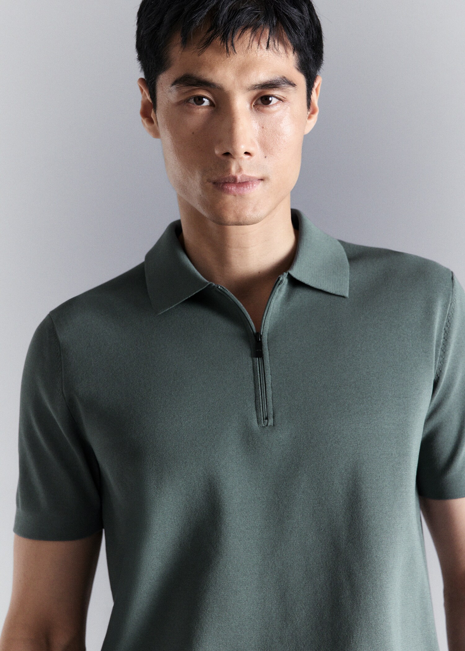 Comfort stretch zip polo - Details of the article 1