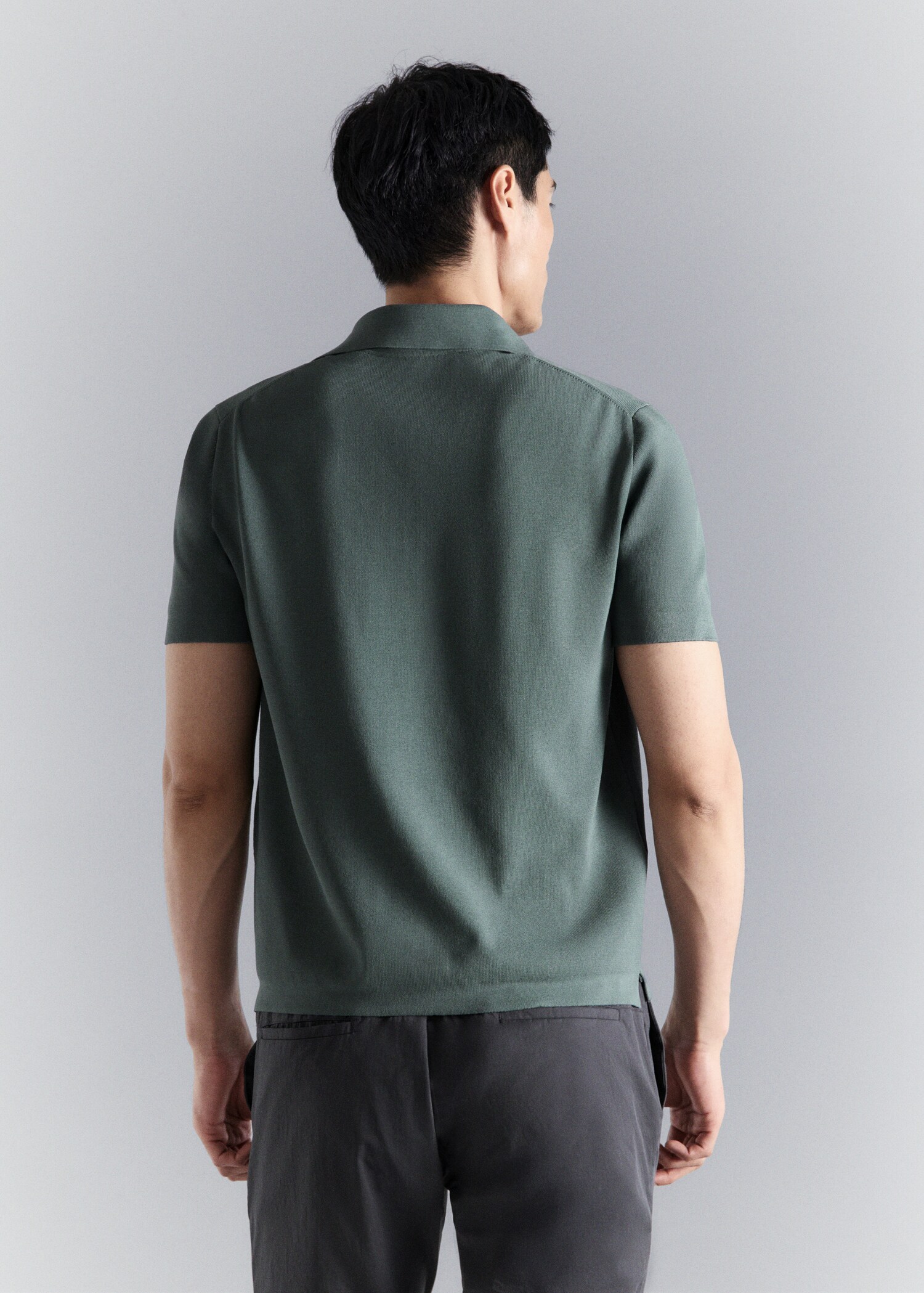 Comfort stretch zip polo - Reverse of the article