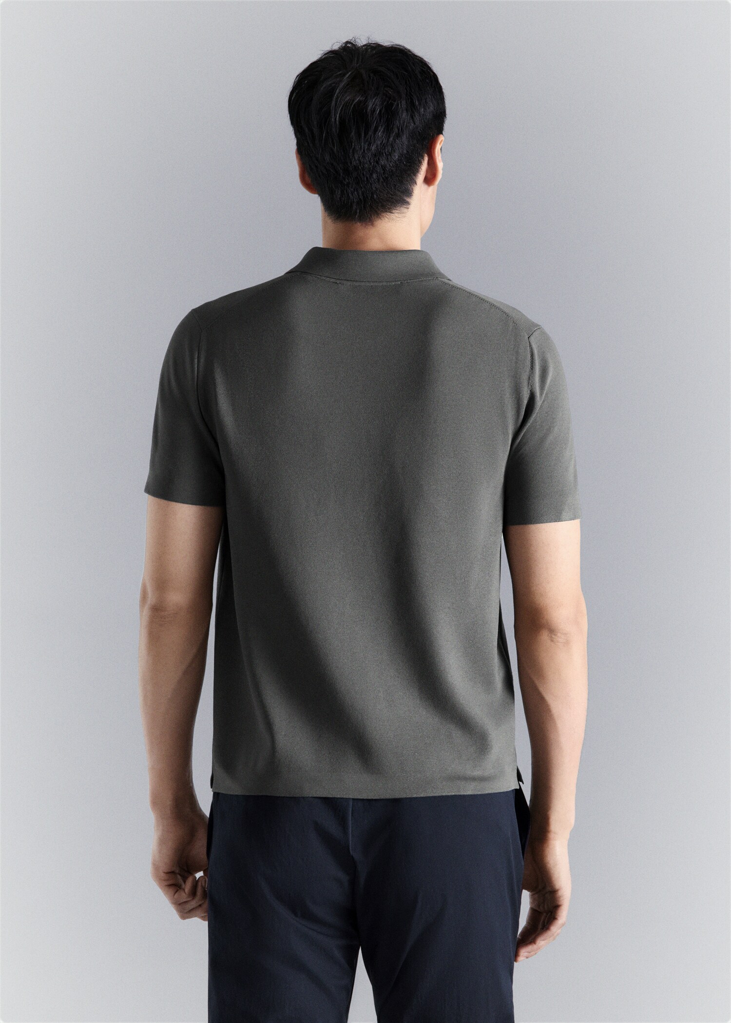 Comfort stretch zip polo - Reverse of the article