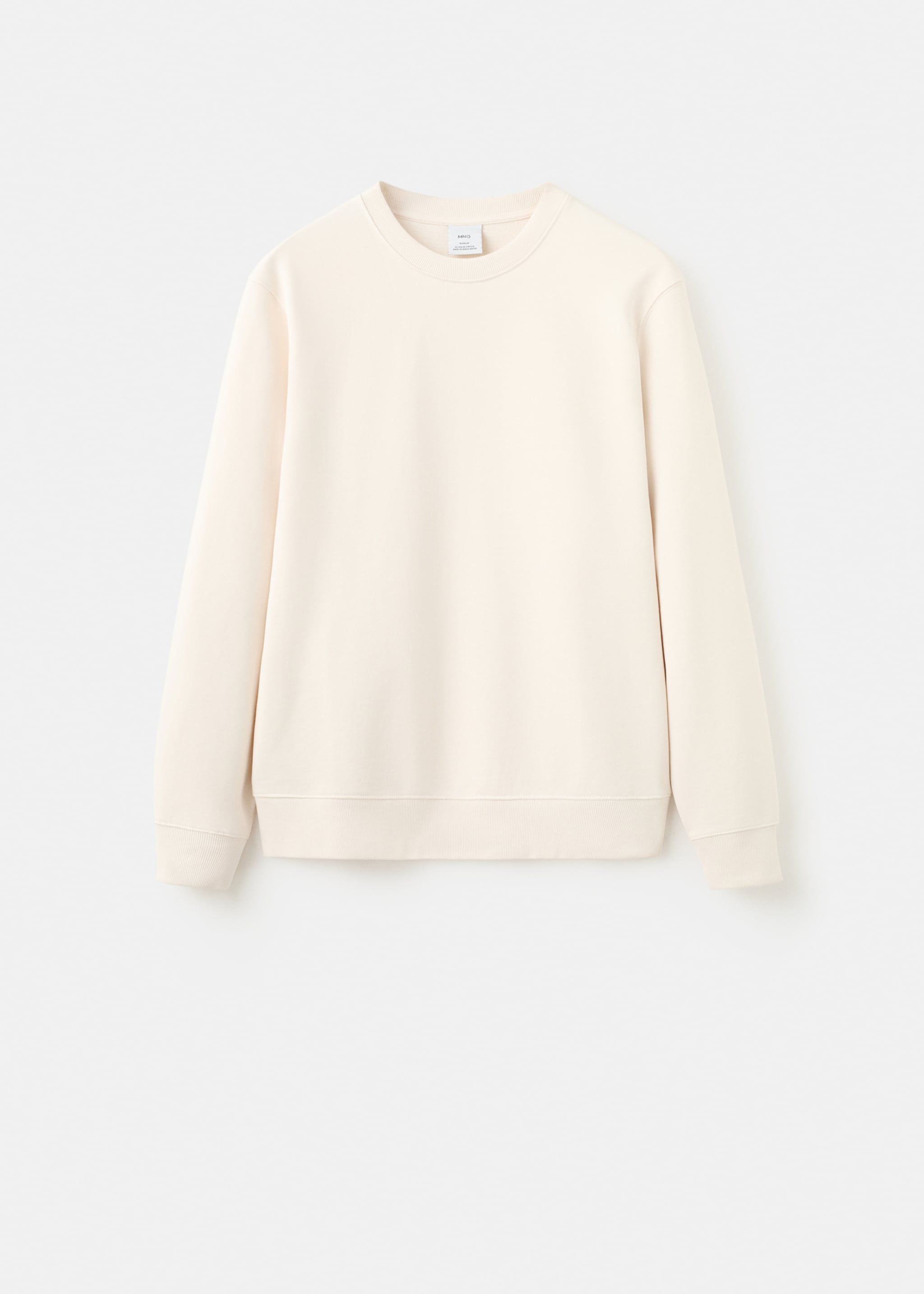 Sweat-shirt coton regular-fit - Article sans modèle, Écru. Ref: 27064430-00.