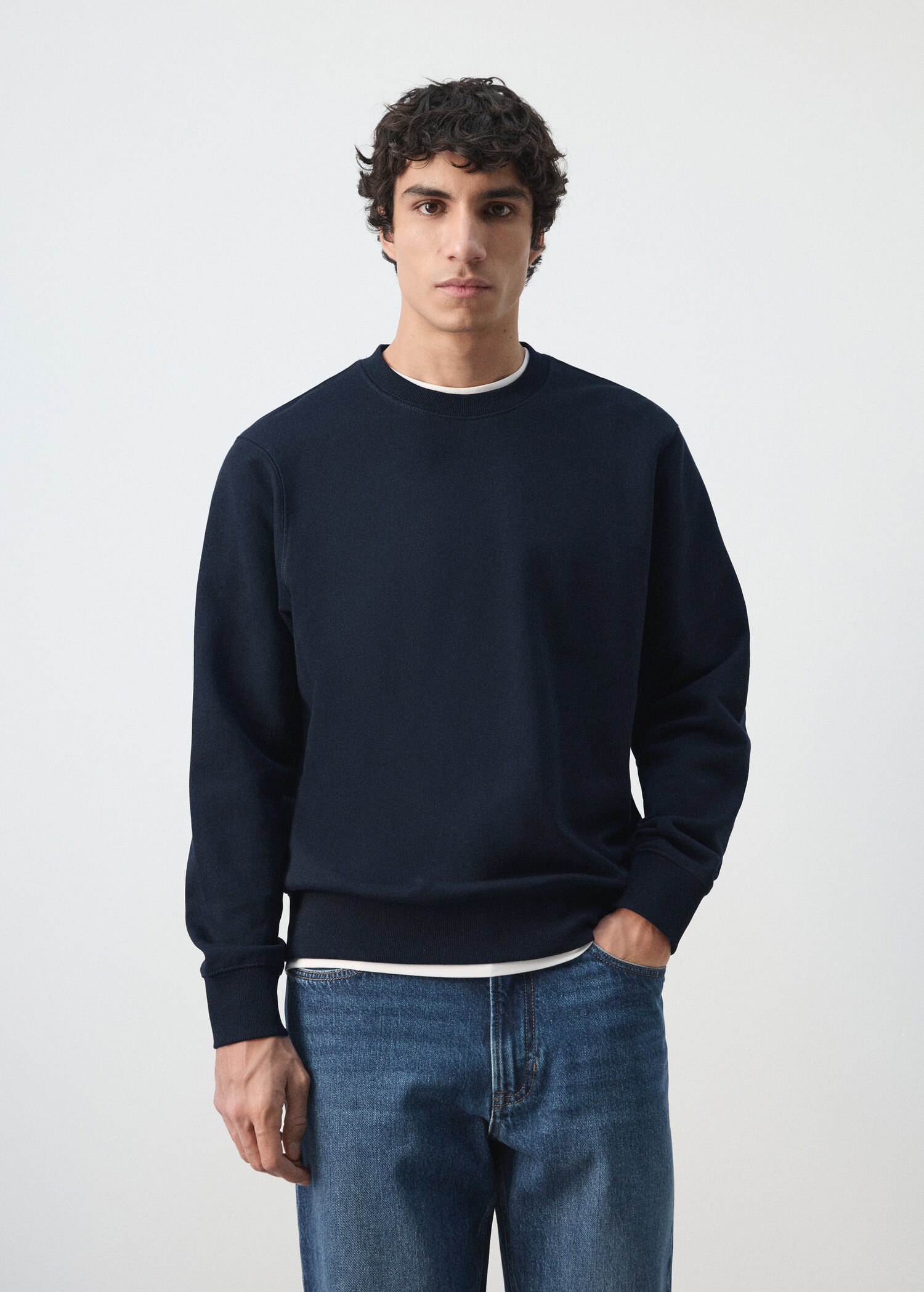 100% cotton regular-fit sweatshirt - Medium plane