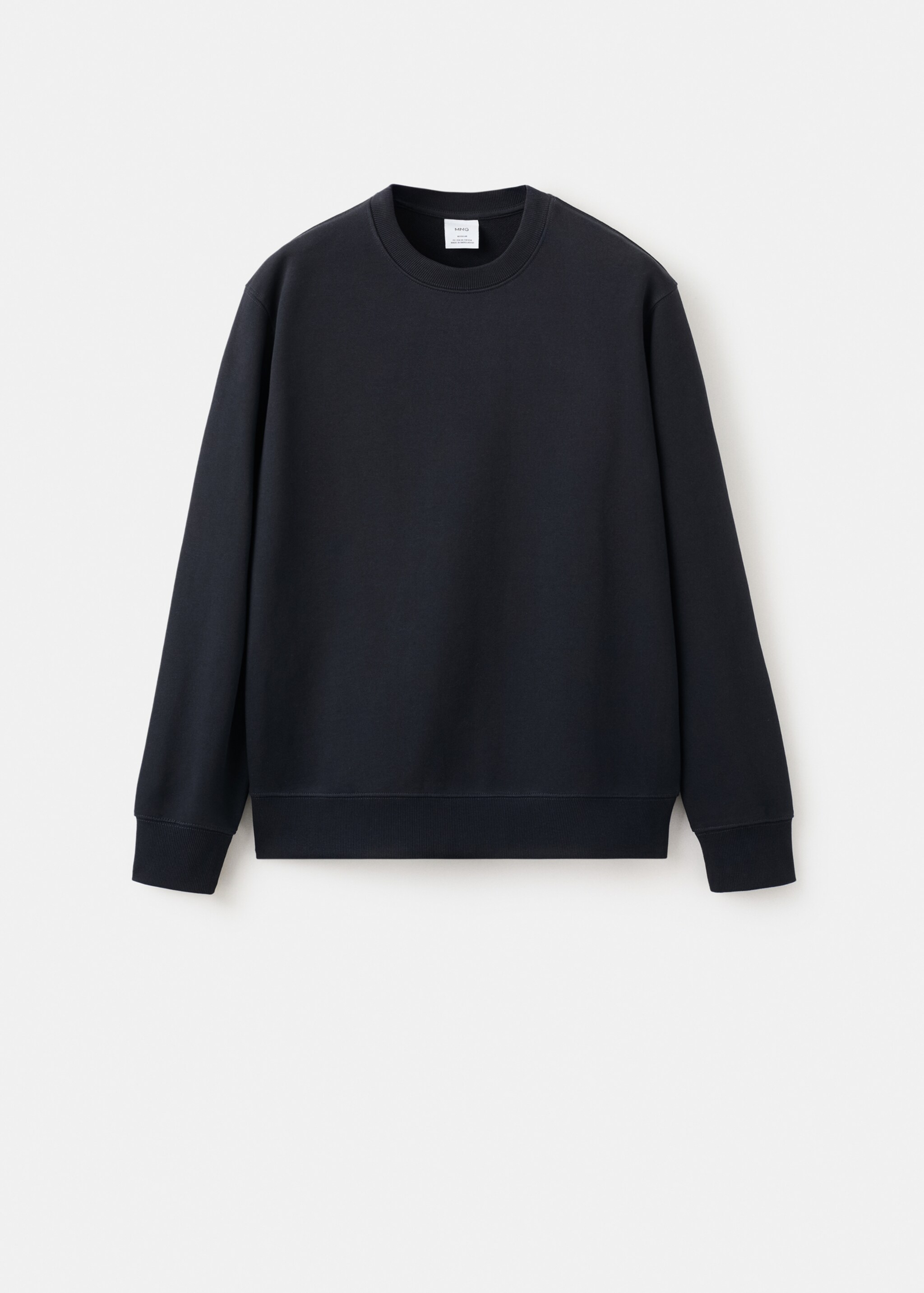 Regular-fit cotton sweatshirt - Article without model, Navy. Ref: 27064430-00.