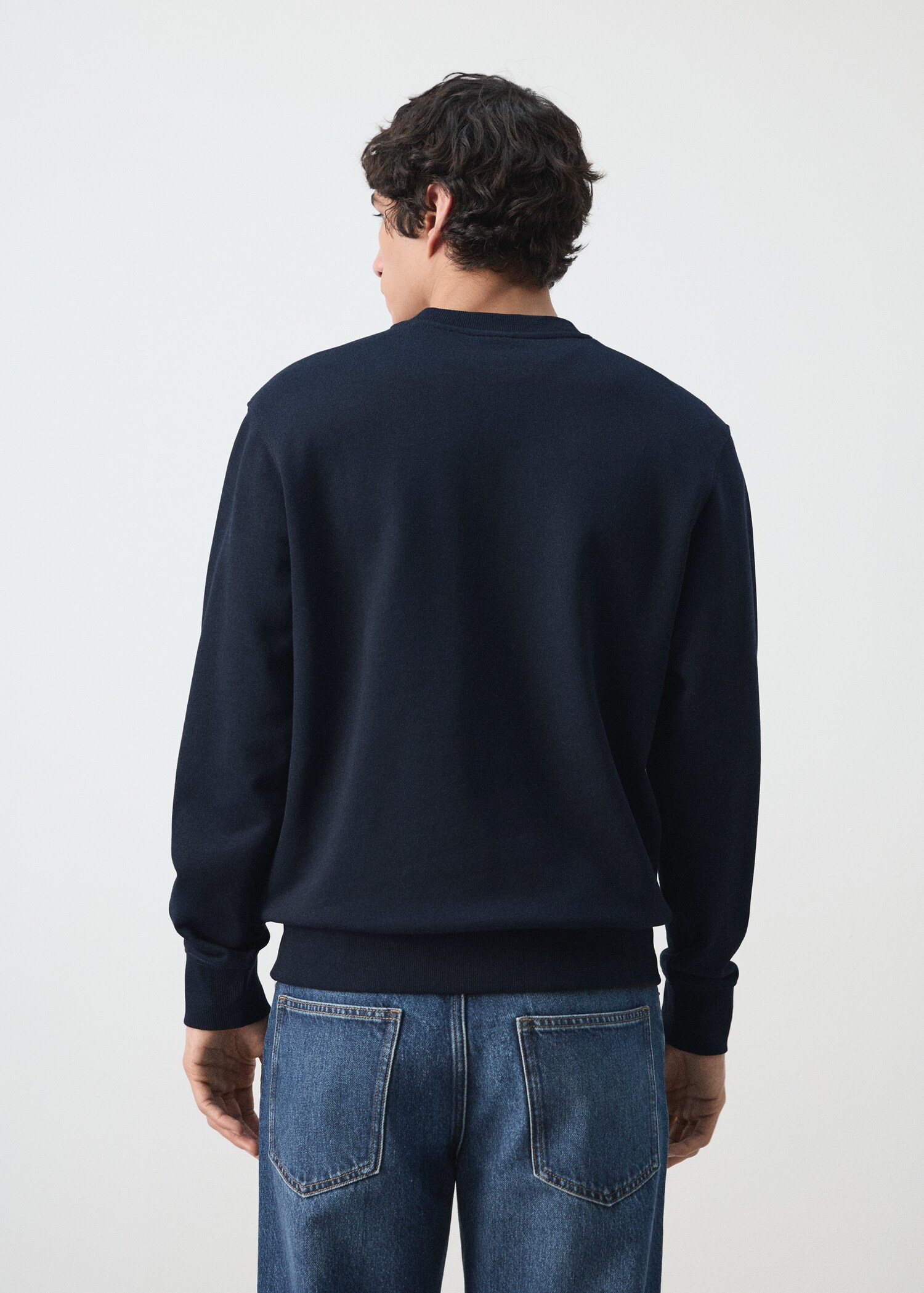 100% cotton regular-fit sweatshirt - Reverse of the article